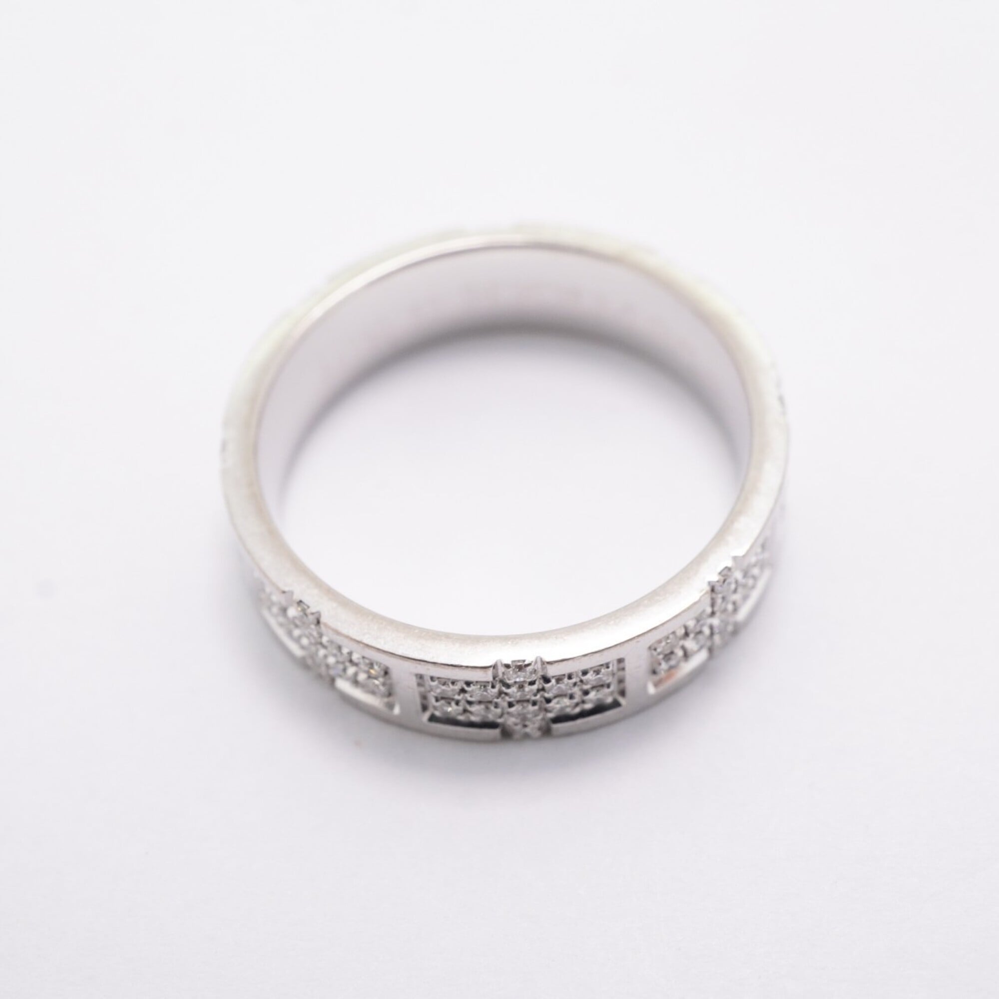 Hermes White Gold (18K) Band Ring (Pre-Owned)