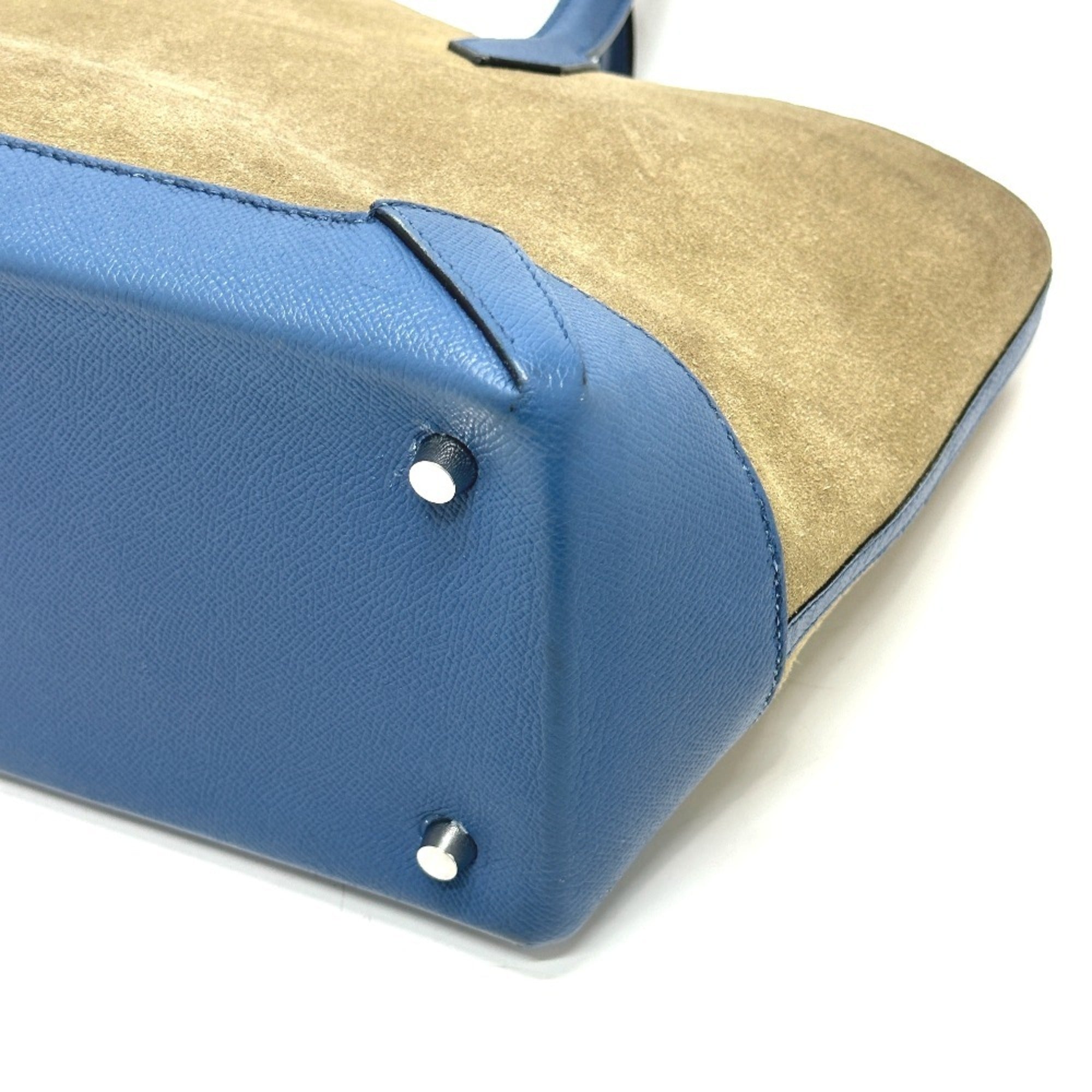Hermes Blue Agate Epsom Leather Handbag Shoulder Bag Tote Bag (Pre-Owned)