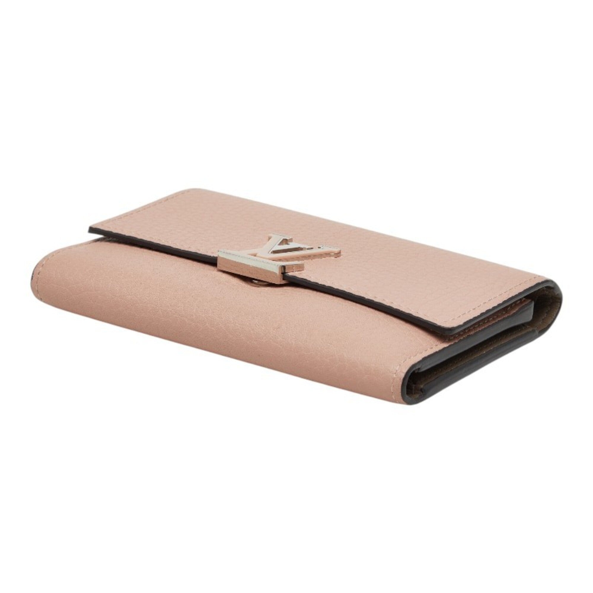 Louis Vuitton Magnolia Pink Leather Wallet (Tri-Fold) (Pre-Owned)