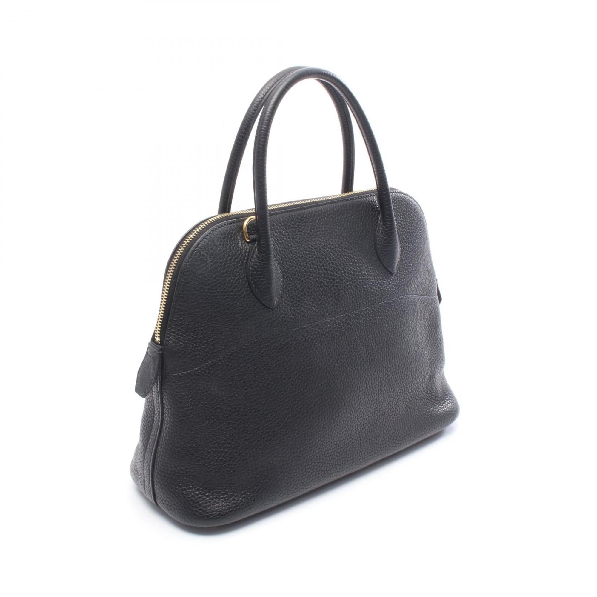 Hermes Black Taurillon Clemence Leather Leather Handbag (Pre-Owned)