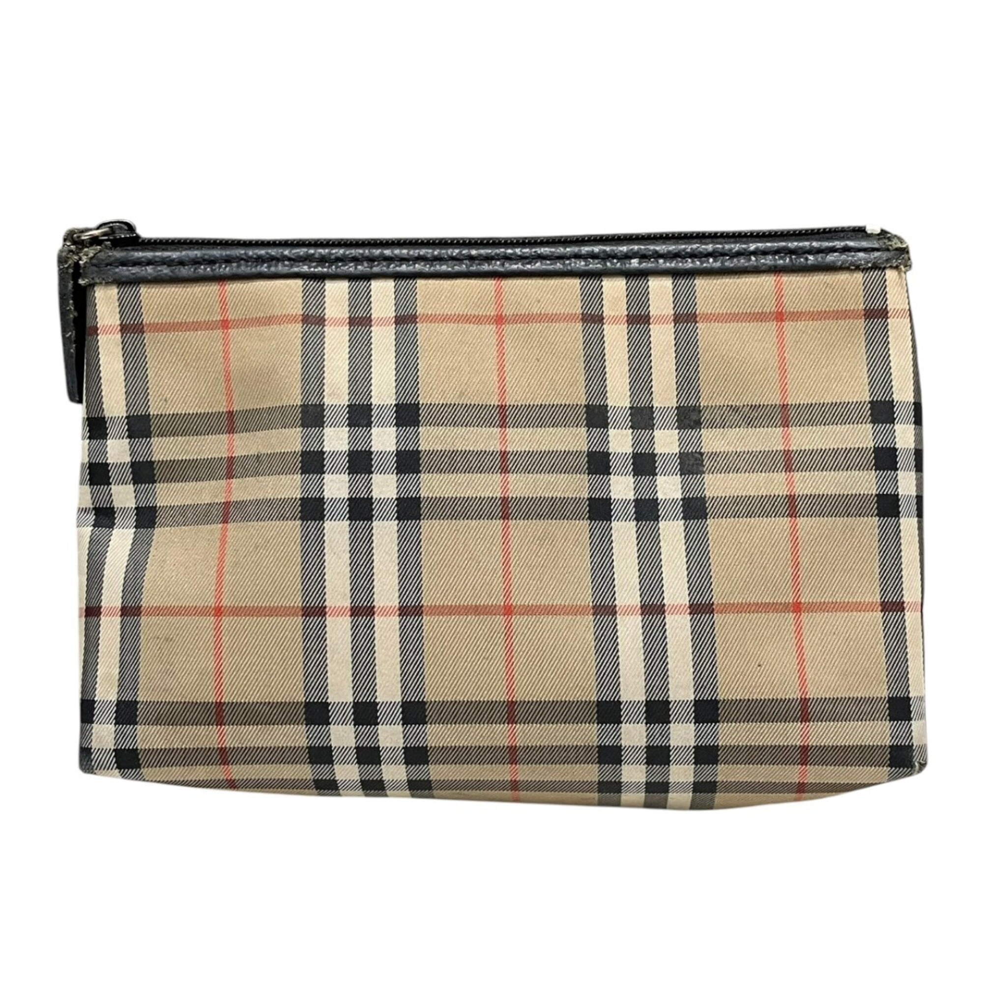 Burberry Black Leather Pouch Shoulder Bag (Pre-Owned)