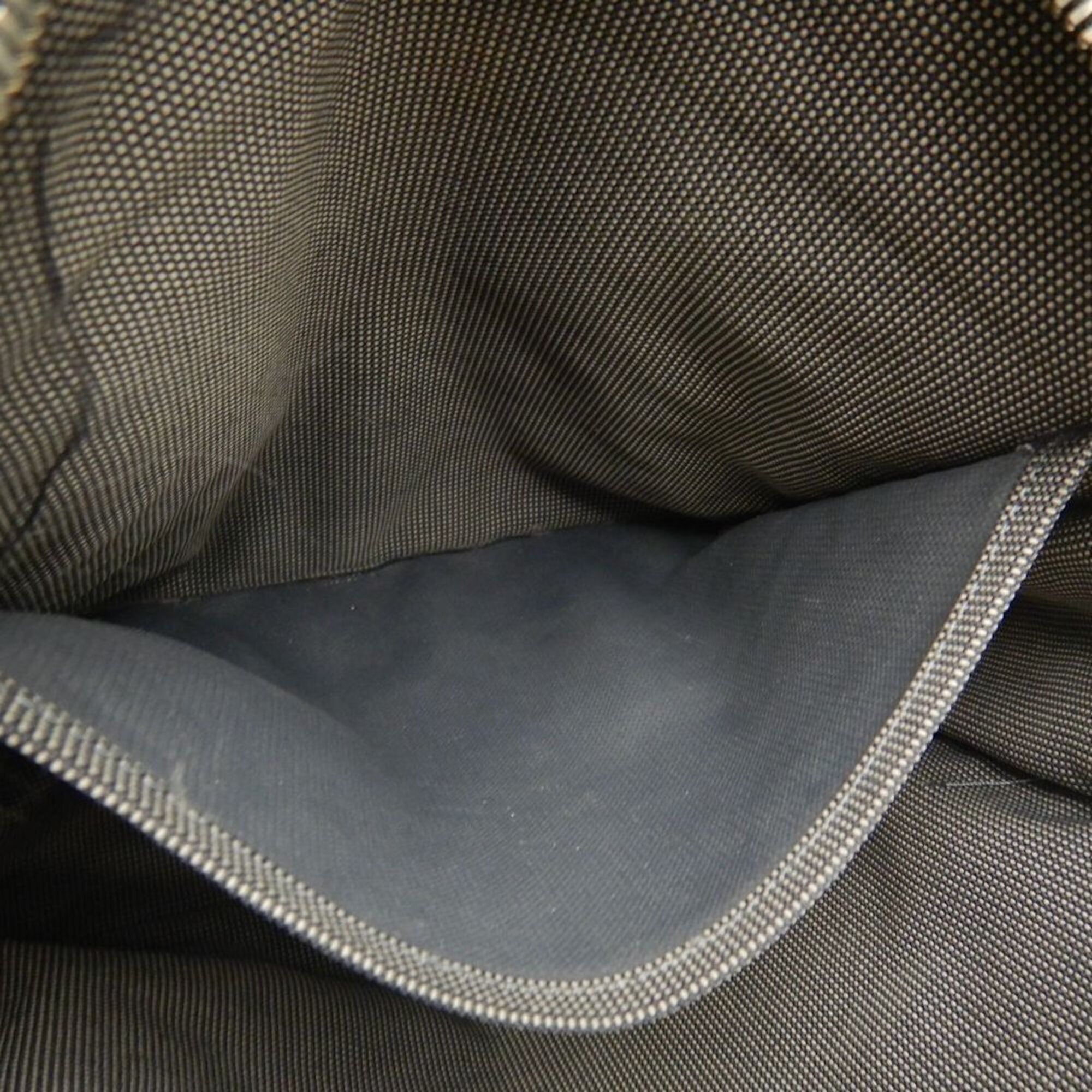Hermes Gray Nylon Canvas Backpack (Pre-Owned)