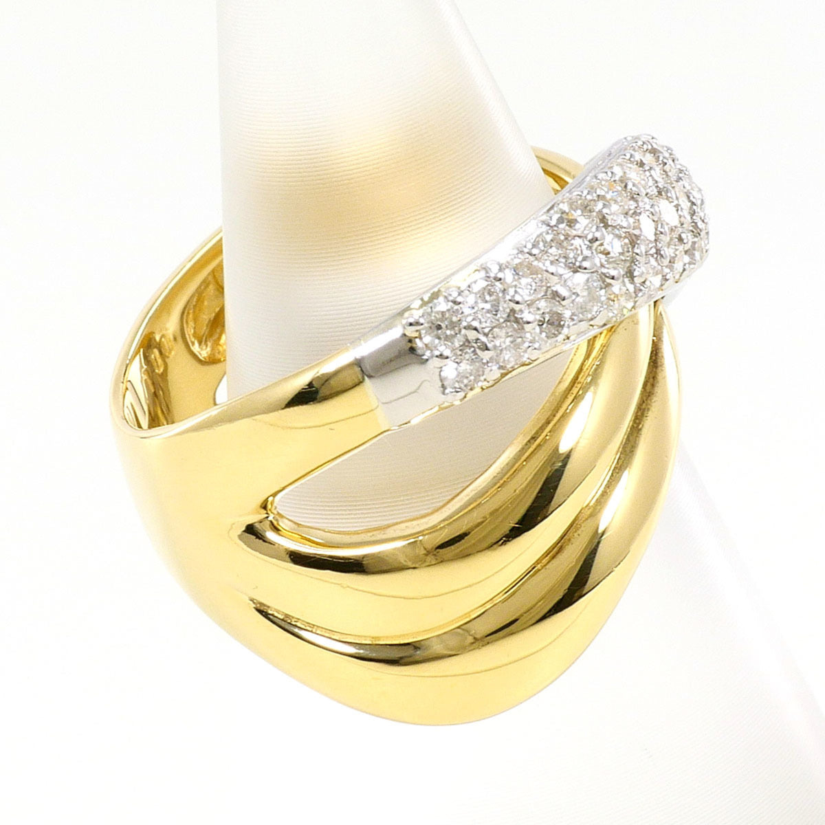 Unbranded Platinum Yellow Gold Yellow Gold (18K) Platinum 900 Band Ring (Pre-Owned)