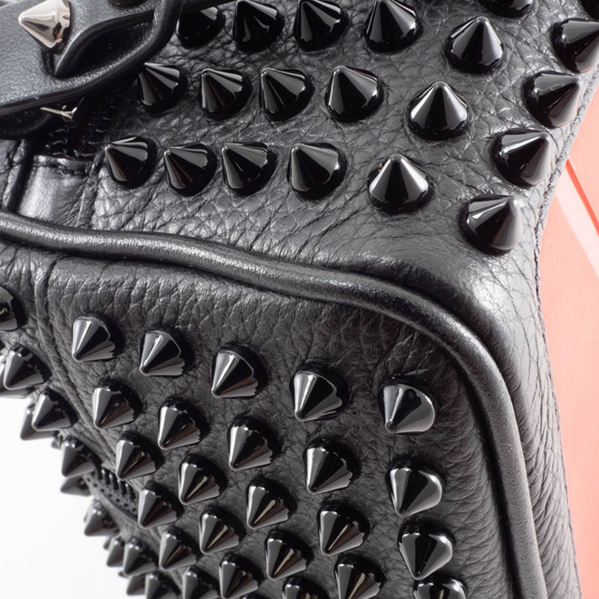 Christian Louboutin Black Leather Clutch Bag (Pre-Owned)