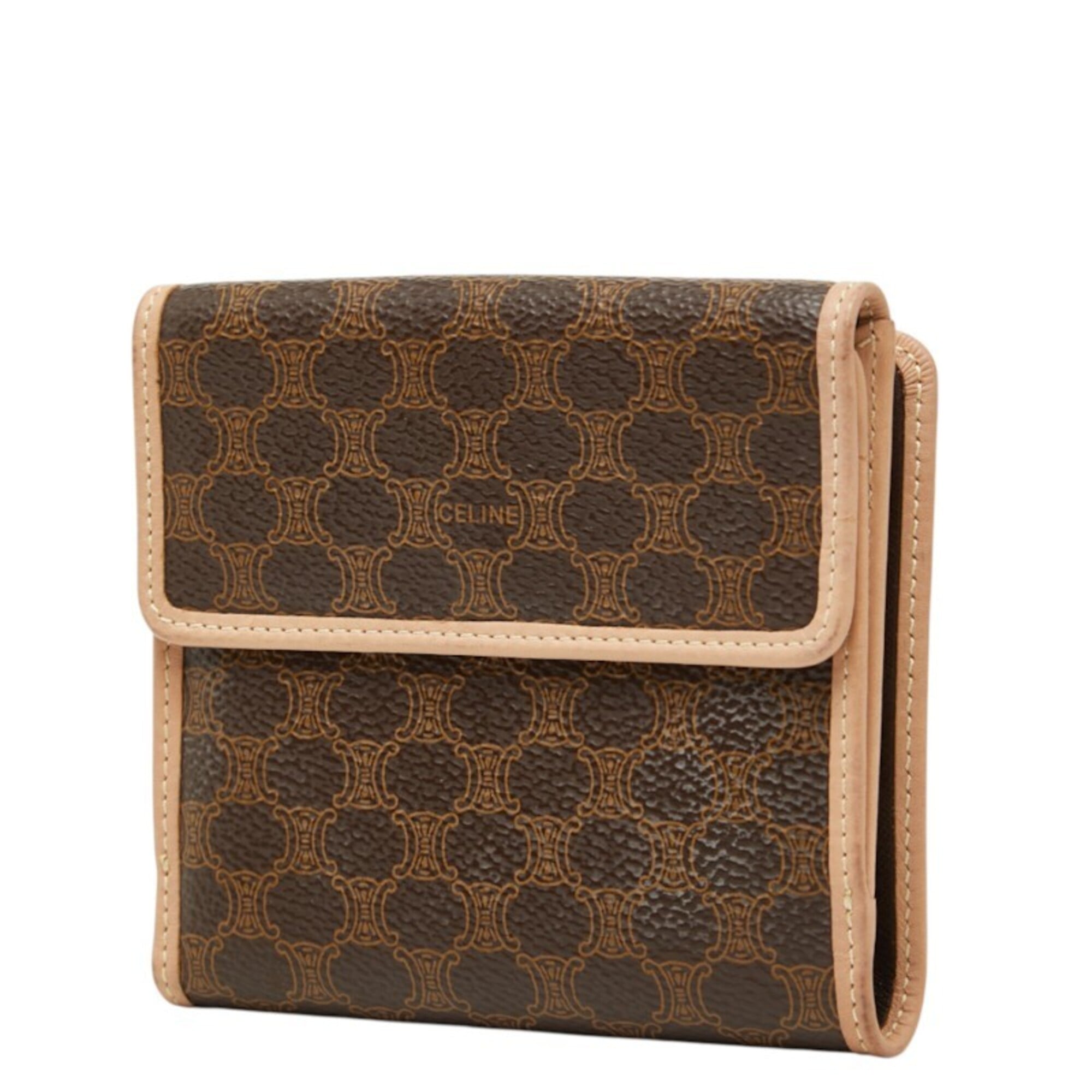 Celine Brown Pvc Leather Wallet (Bi-Fold) (Pre-Owned)