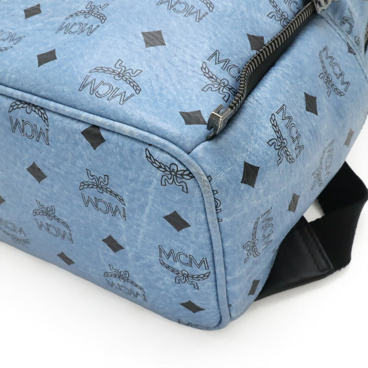 Mcm Blue Pvc Backpack (Pre-Owned)