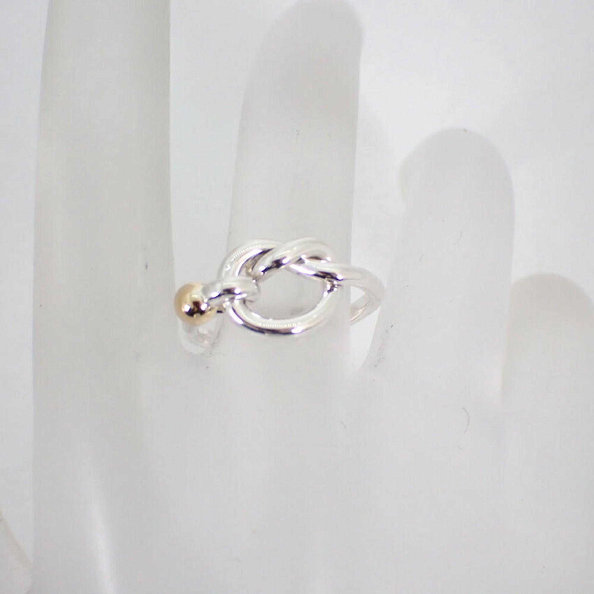 Tiffany Yellow Gold (18K) Sterling Silver 925 Band Ring (Pre-Owned)