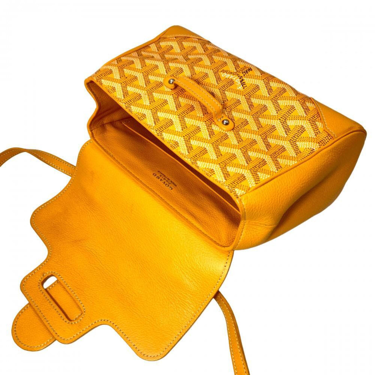 Goyard Yellow Leather Shoulder Bag (Pre-Owned)