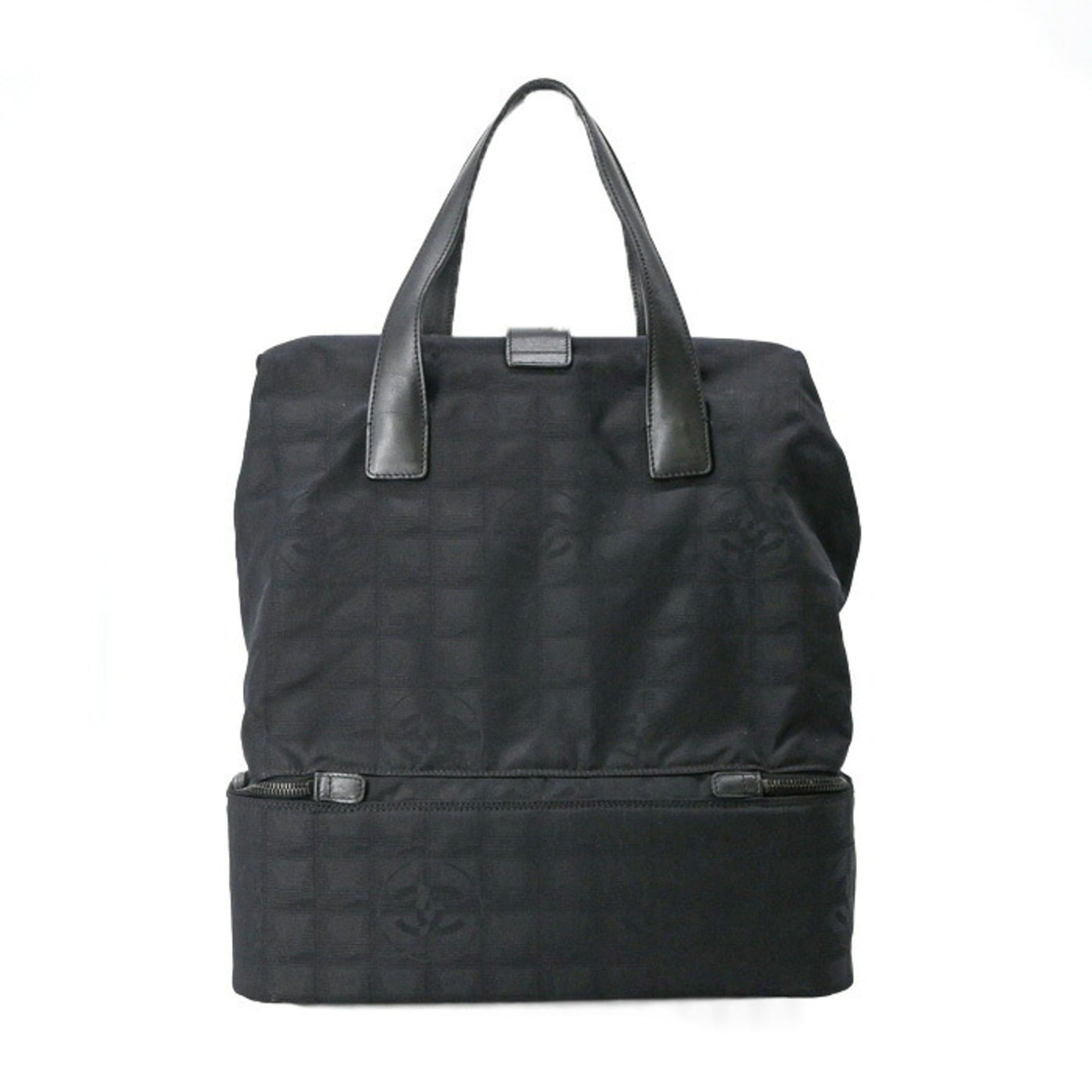 Chanel Black New Travel Line Boston Bag (Pre-Owned)
