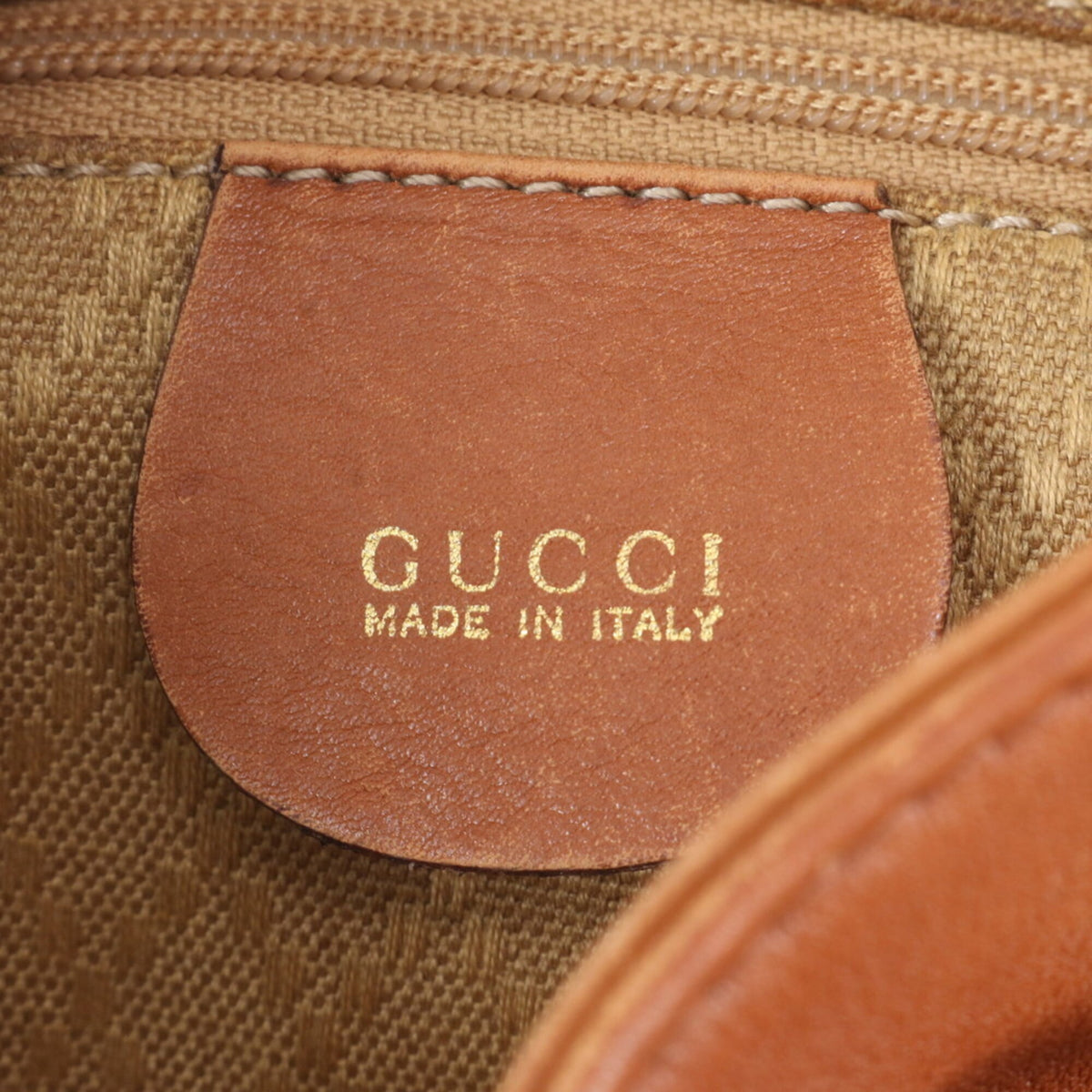 Gucci Brown Leather Backpack Shoulder Bag (Pre-Owned)