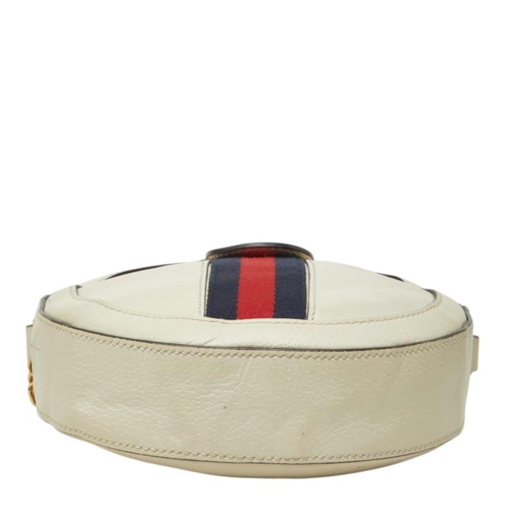 Gucci White Leather Shoulder Bag (Pre-Owned)