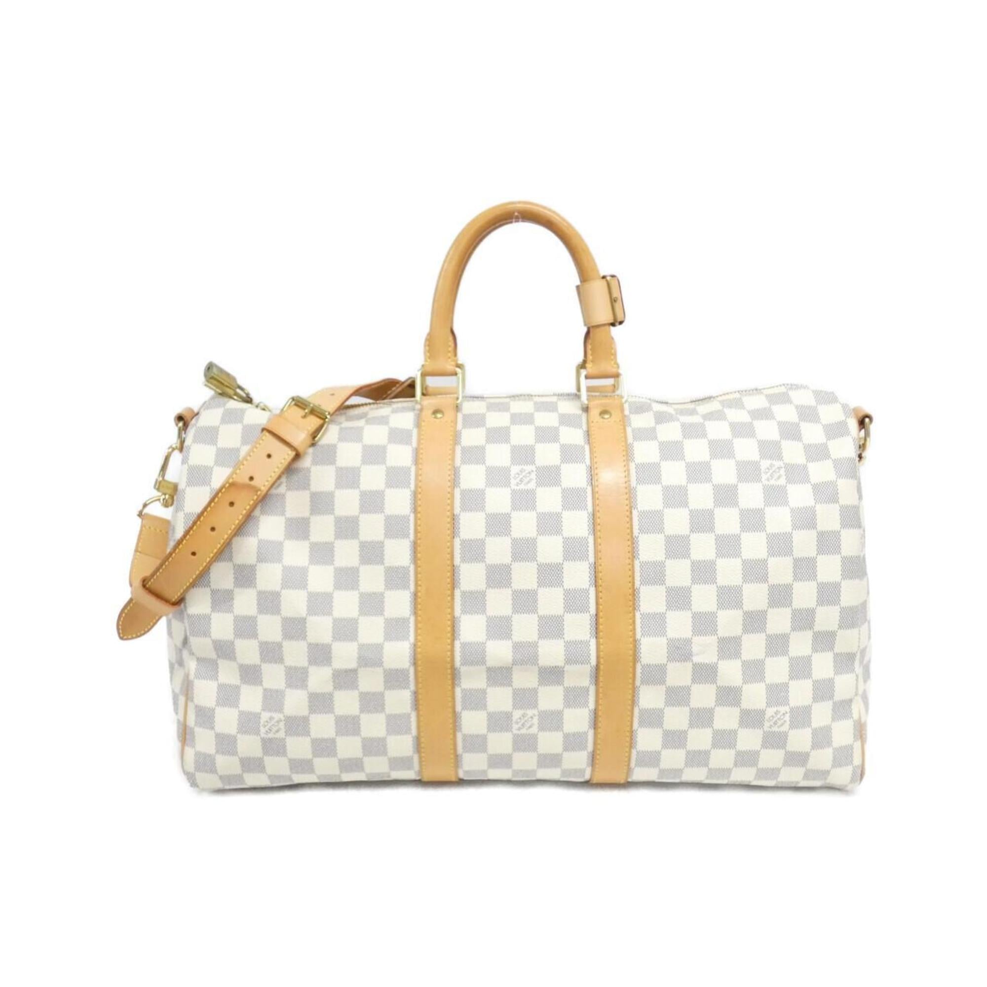 Louis Vuitton Azur Coated Canvas Boston Bag (Pre-Owned)
