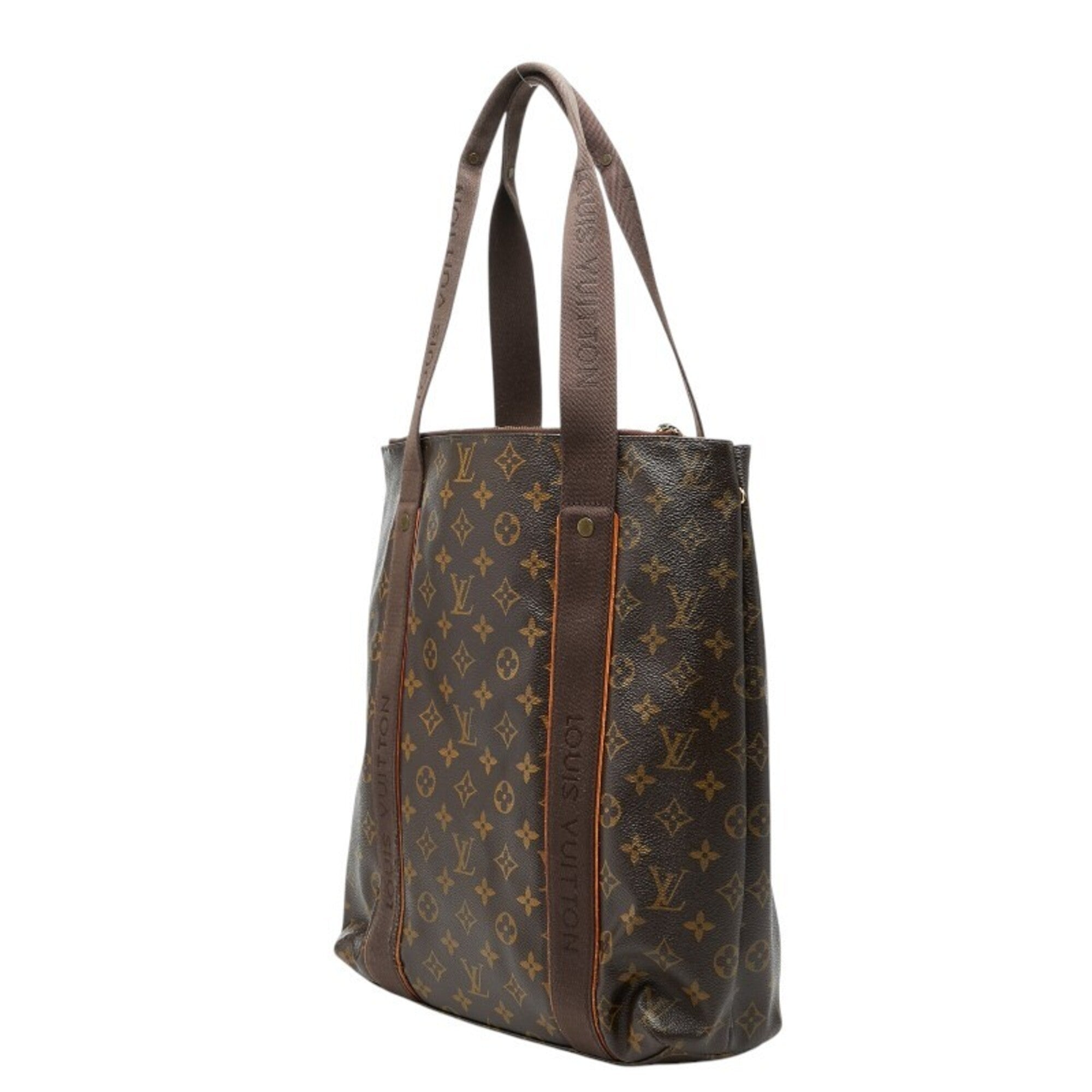 Louis Vuitton Brown Pvc Canvas Shoulder Bag Tote Bag (Pre-Owned)