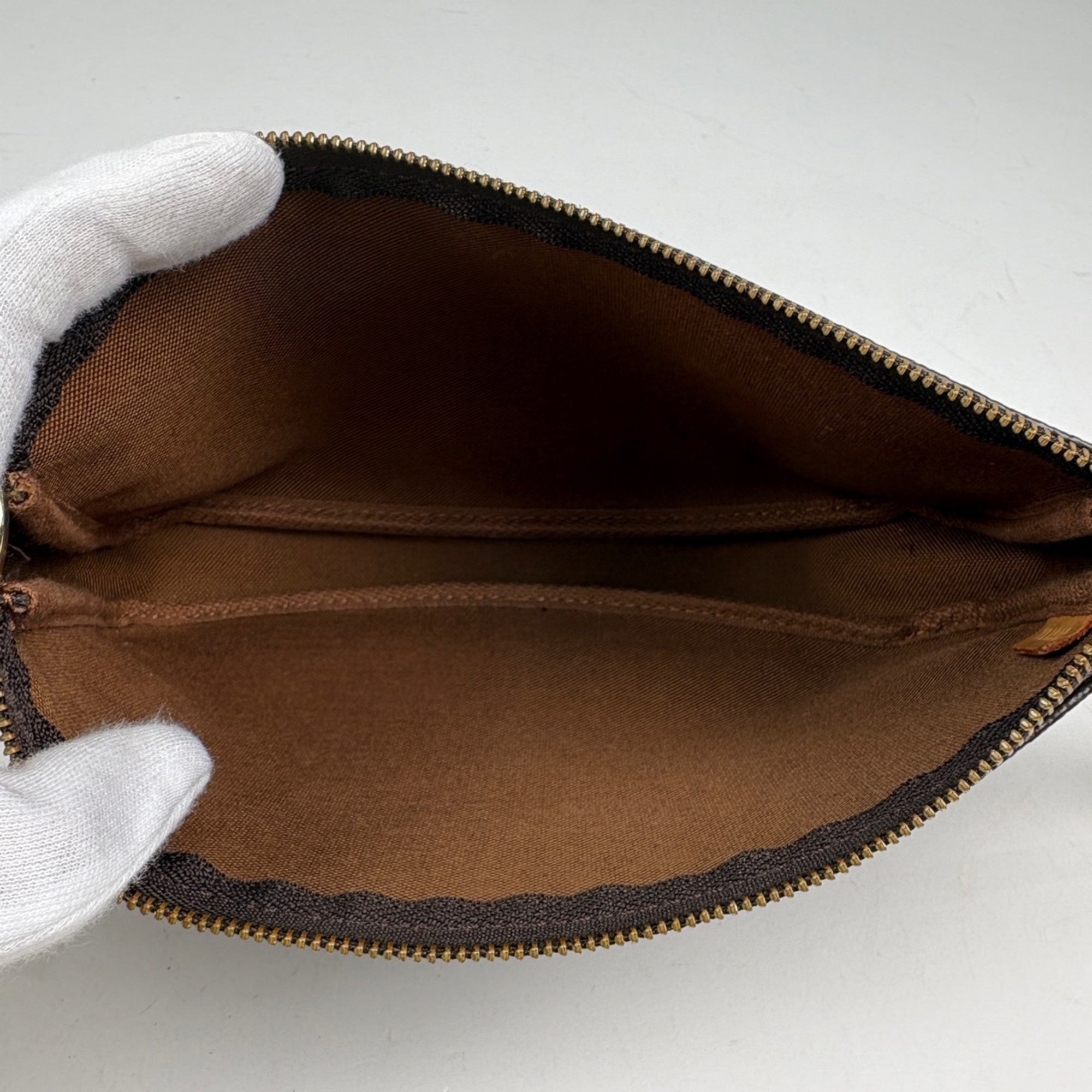 Louis Vuitton Brown Monogram Pochette Pouch (Pre-Owned)