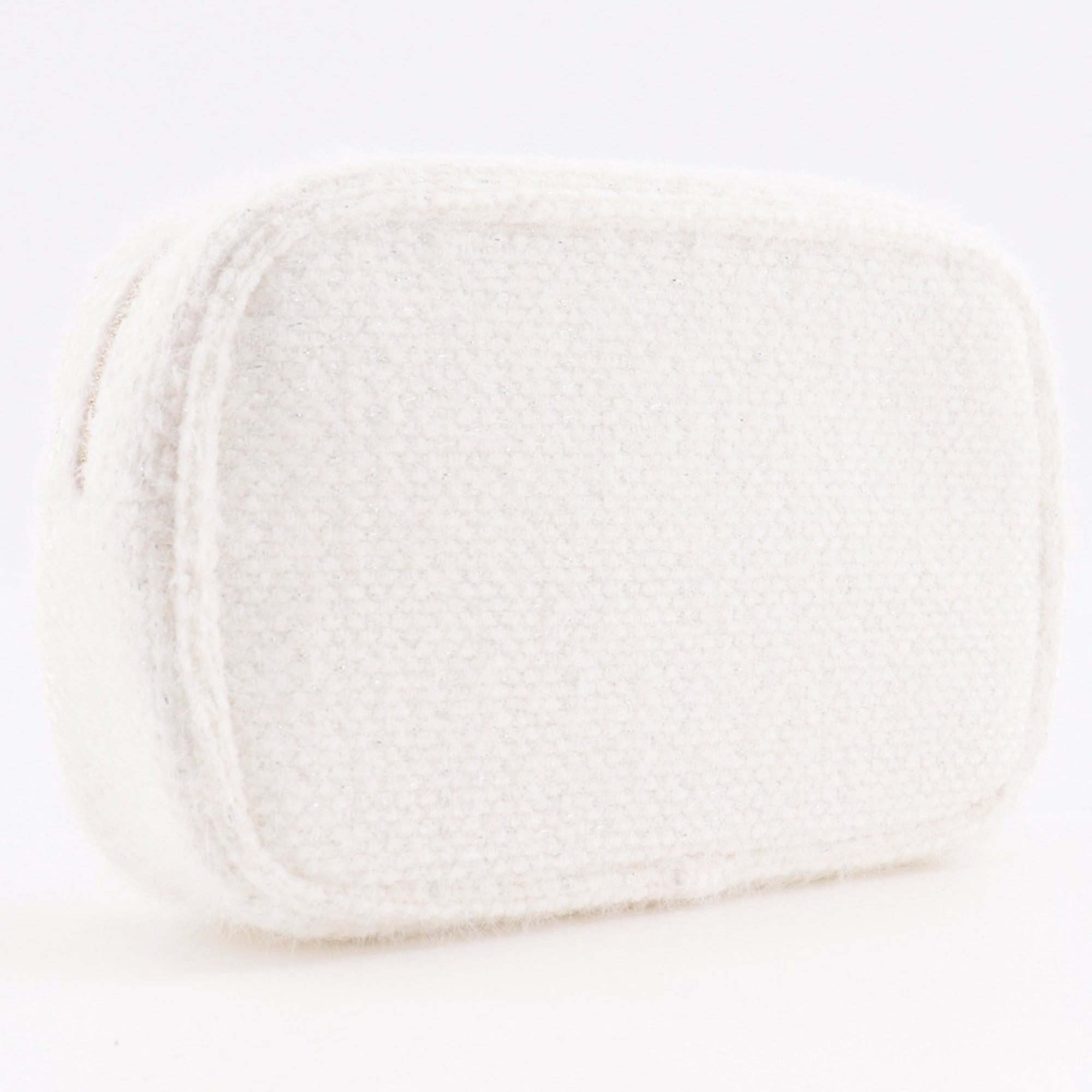 Chanel White Tweed Pouch (Pre-Owned)