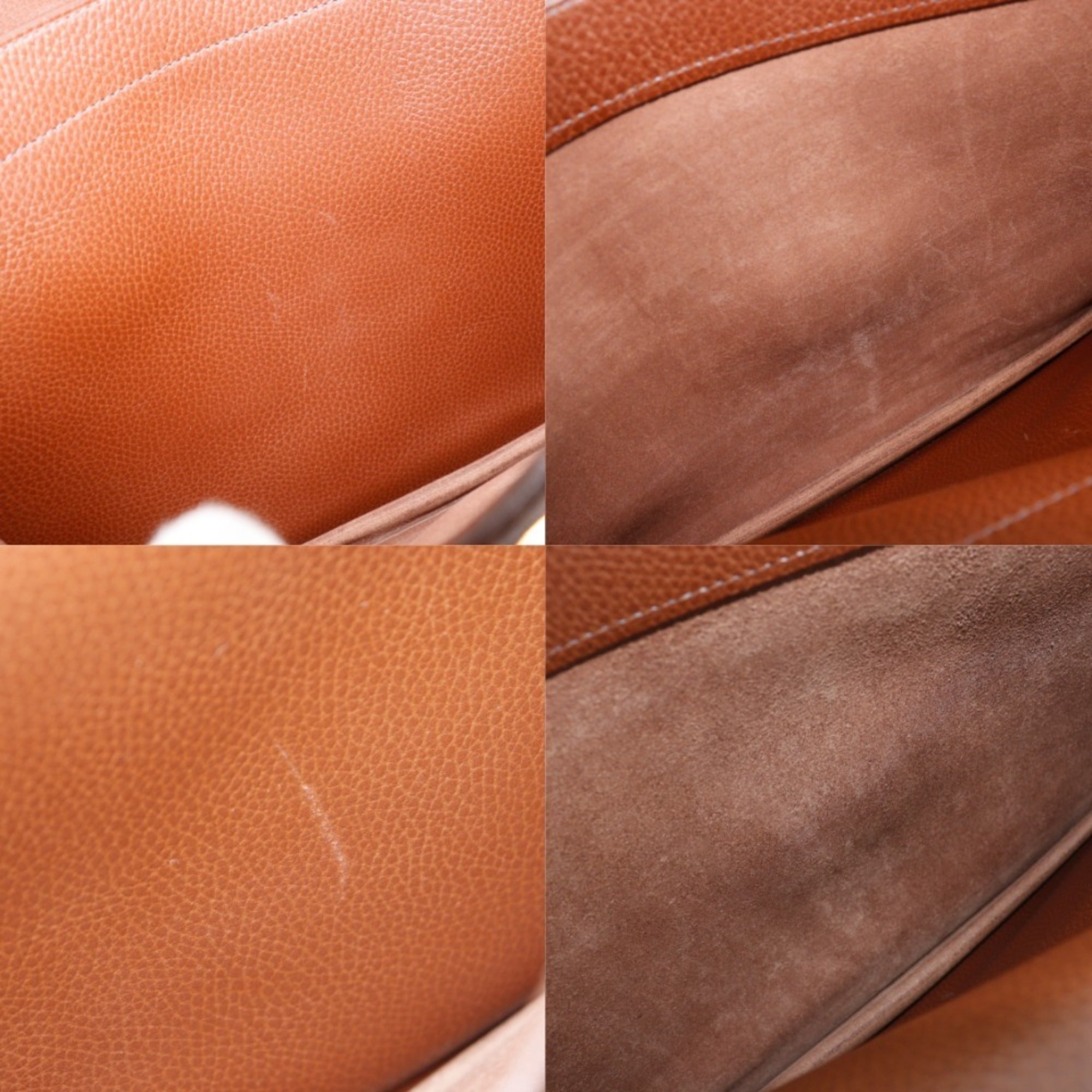Hermes Sac A Depeche Brown Fjord Leather Briefcase (Pre-Owned)