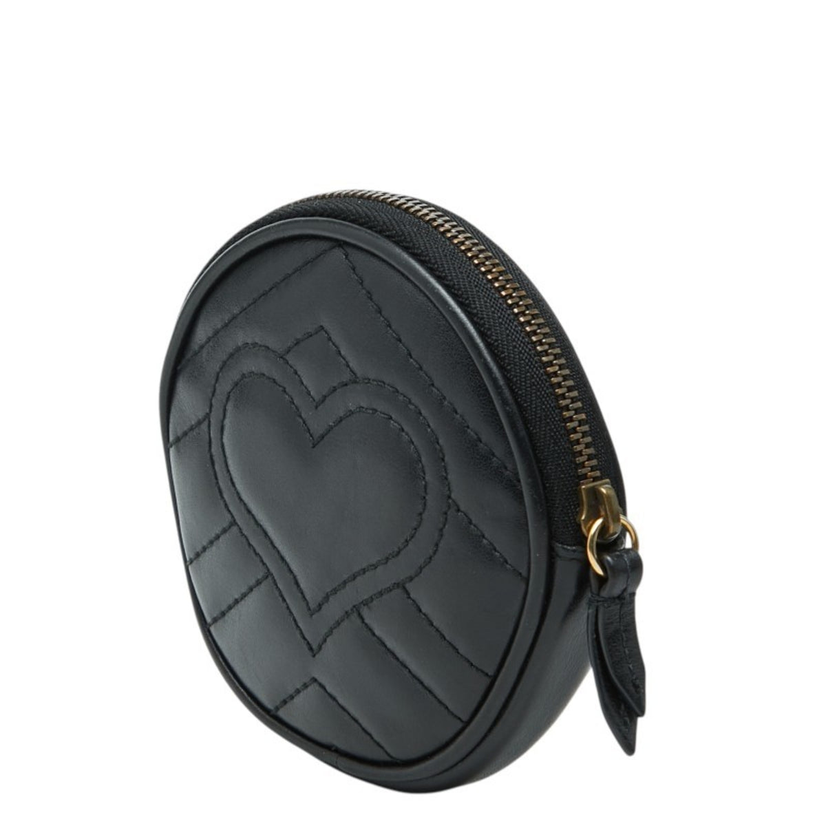 Gucci Black Leather Coin Purse/Coin Case (Pre-Owned)