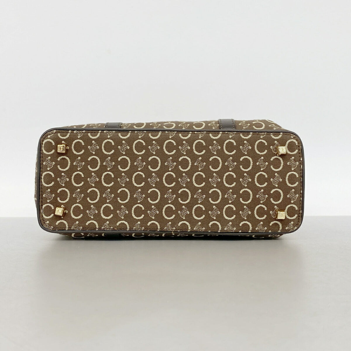 Celine Brown Canvas Handbag (Pre-Owned)