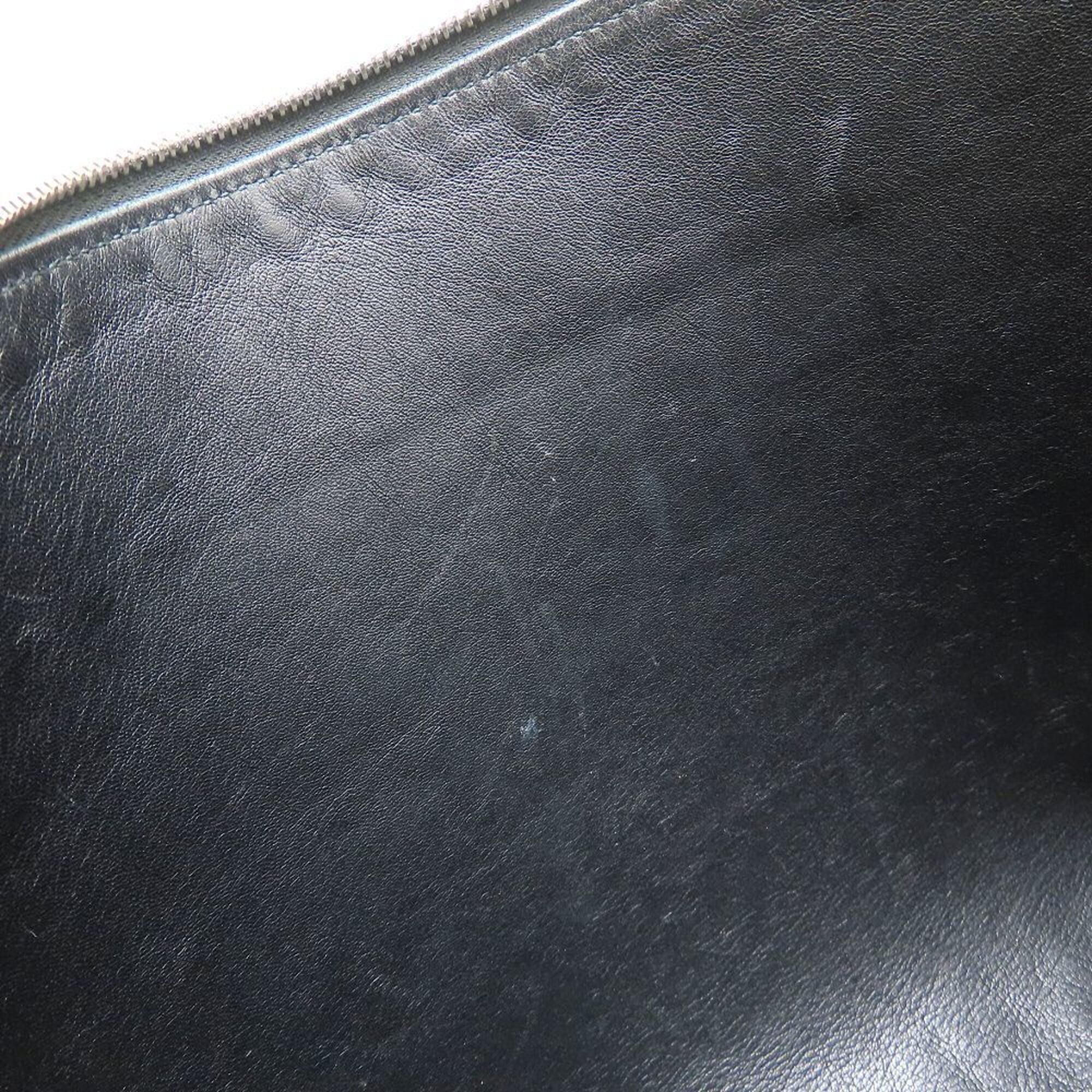 Balenciaga Black Leather Clutch Bag (Pre-Owned)