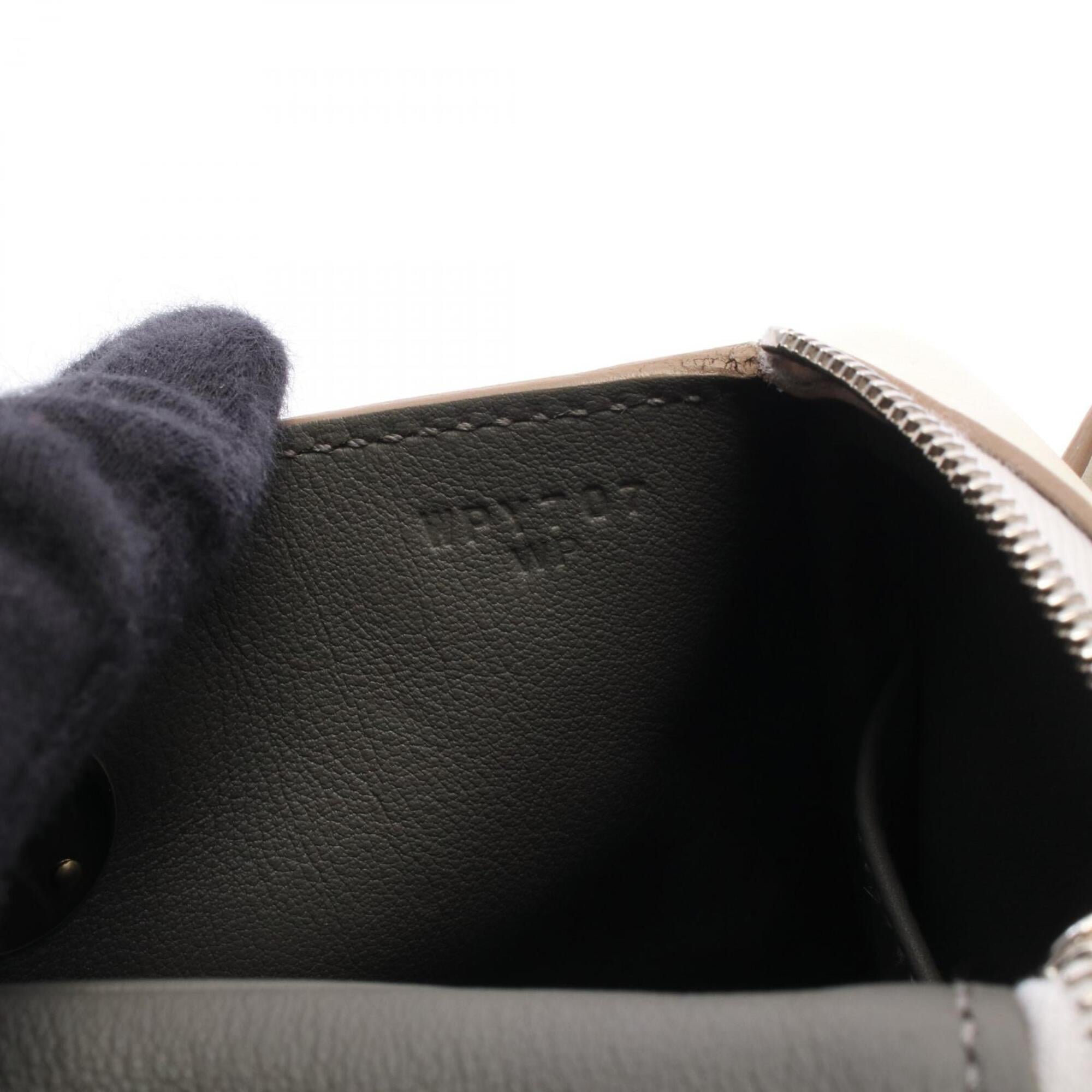 Hermes Gray Swift Leather Leather Handbag Shoulder Bag (Pre-Owned)