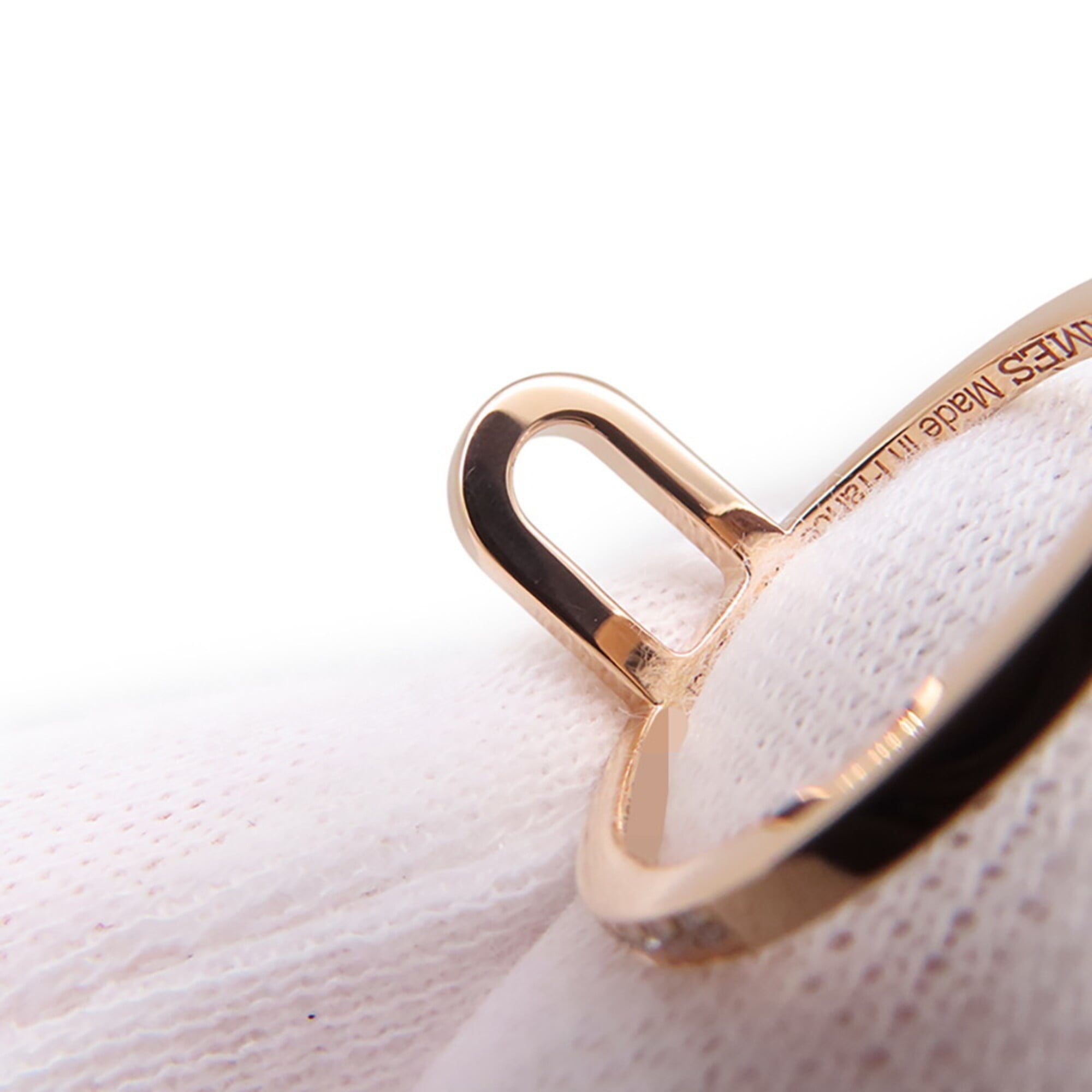 Hermes Chaine D'ancre Pink Gold (18K) Band Ring (Pre-Owned)