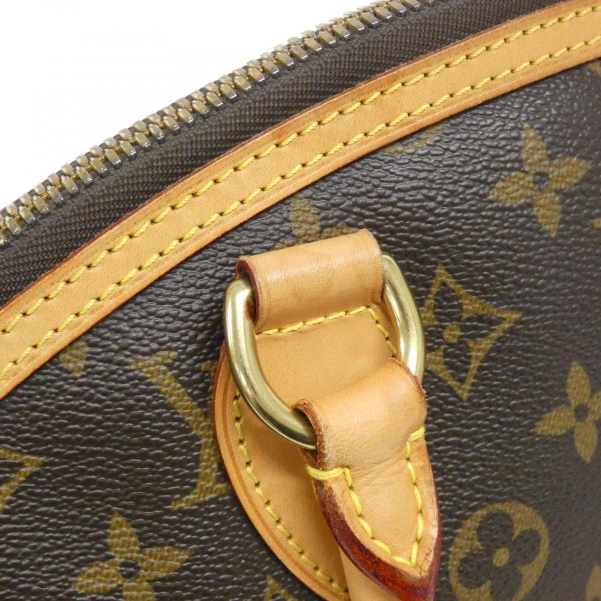 Louis Vuitton Monogram Marron Coated Canvas Handbag (Pre-Owned)
