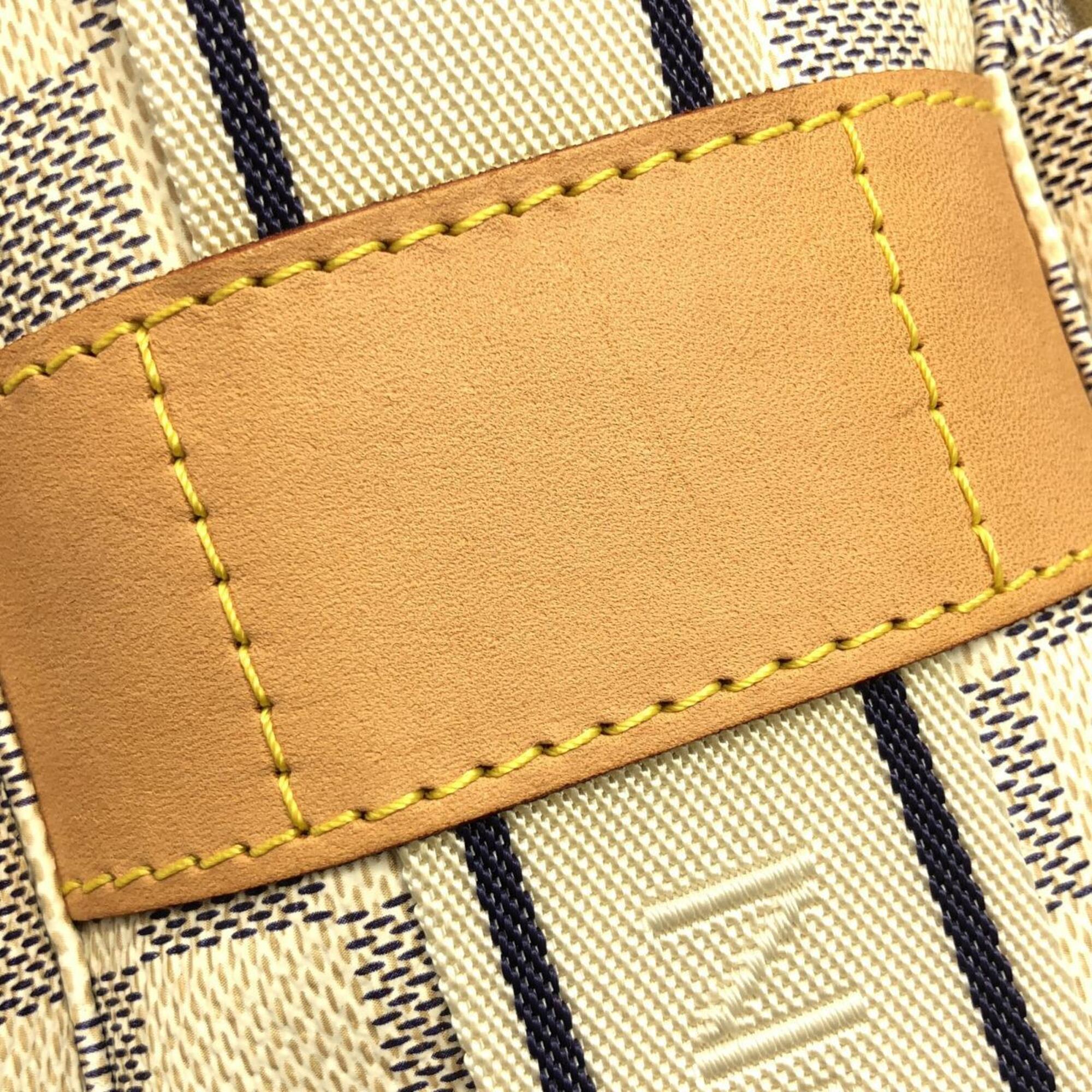 Louis Vuitton Azur Gold White Coated Canvas Shoulder Bag (Pre-Owned)