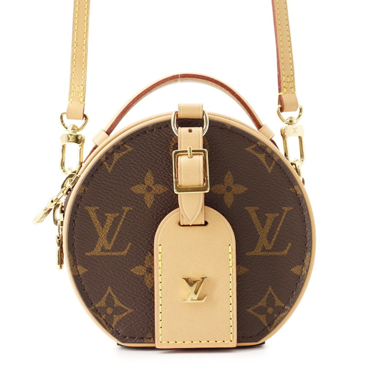 Louis Vuitton Monogram Beige Brown Monogram Handbag Shoulder Bag (Pre-Owned)