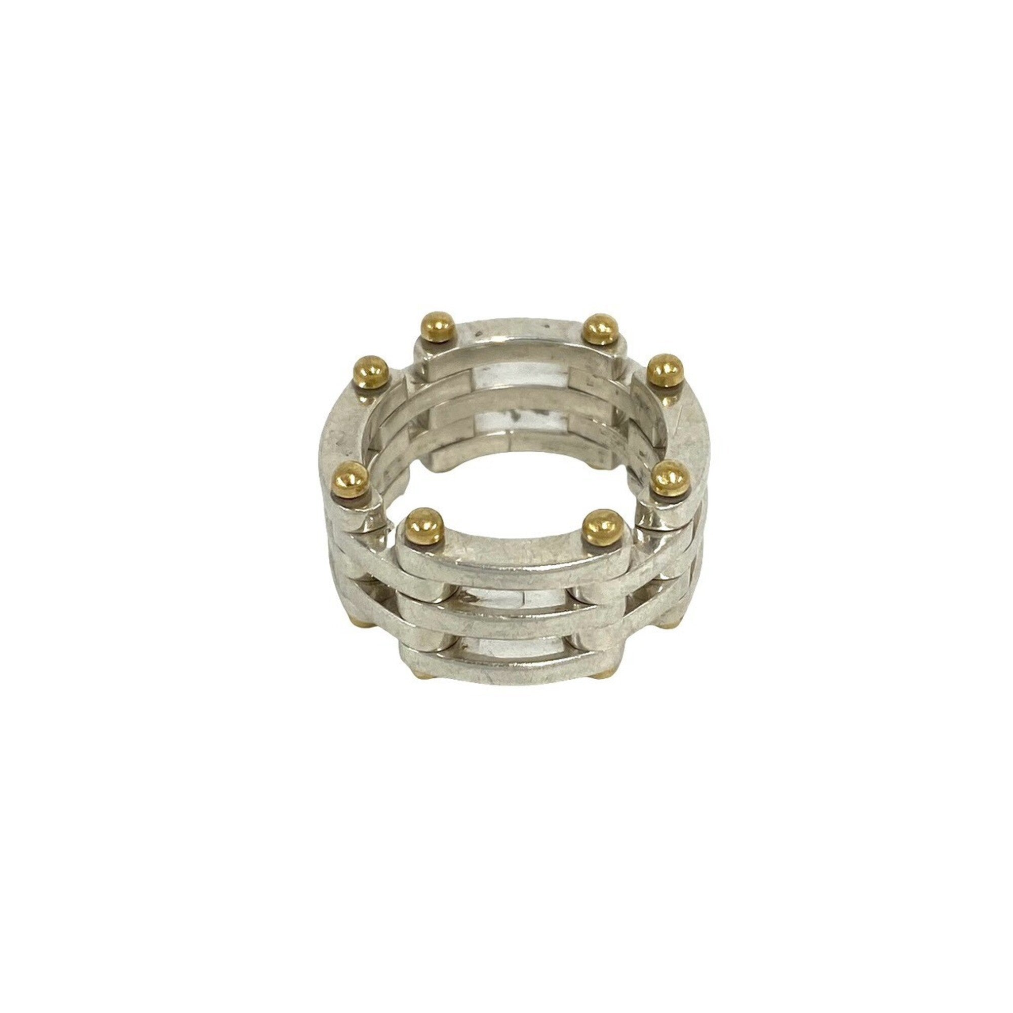Tiffany Gold Silver Yellow Gold (18K) Silver 925 Band Ring (Pre-Owned)