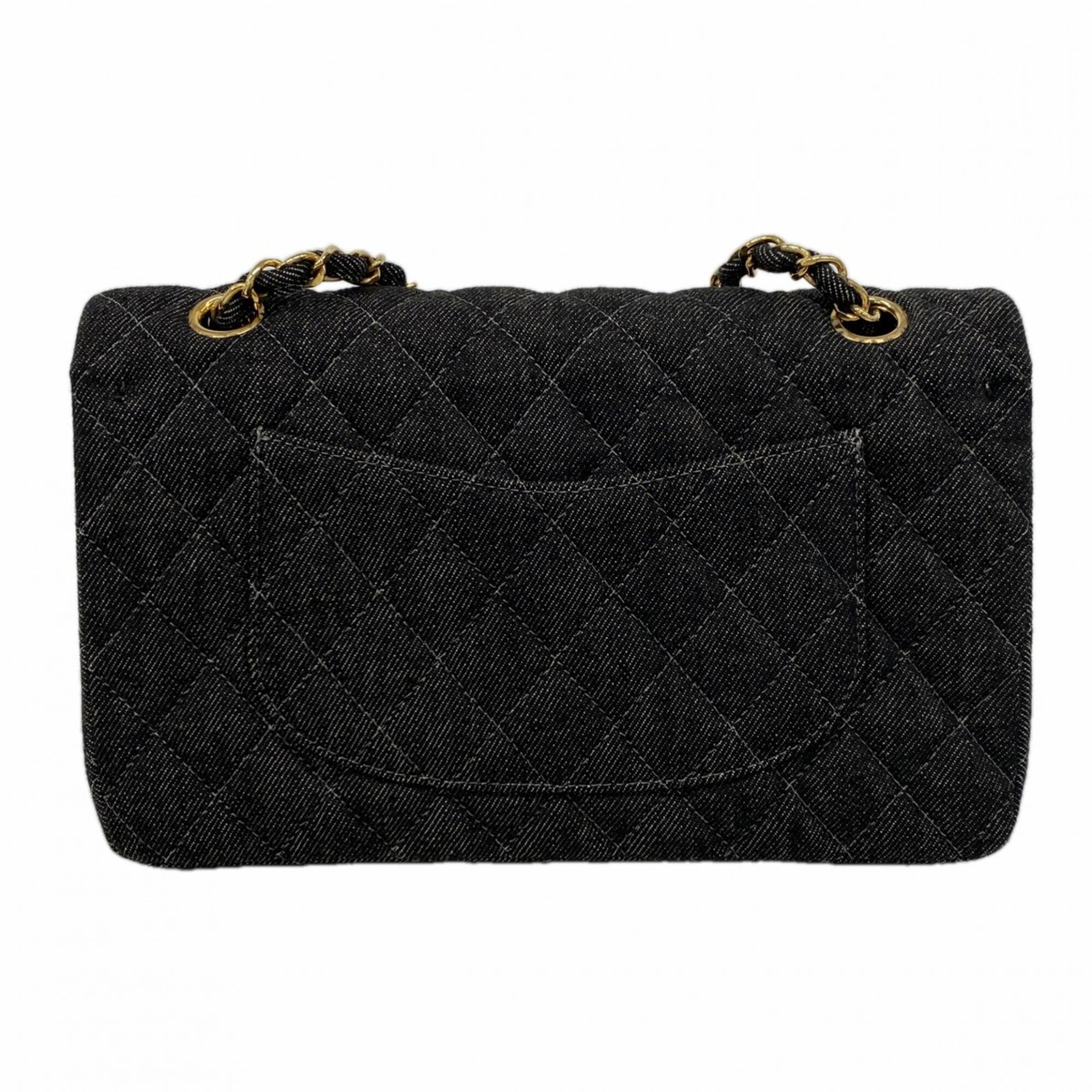 Chanel Black Denim Shoulder Bag (Pre-Owned)