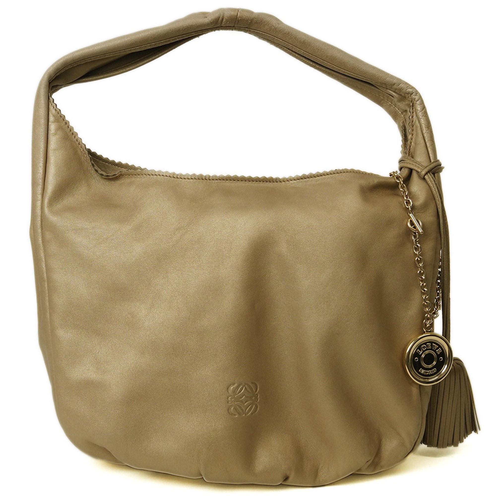 Loewe Gold Leather Shoulder Bag (Pre-Owned)