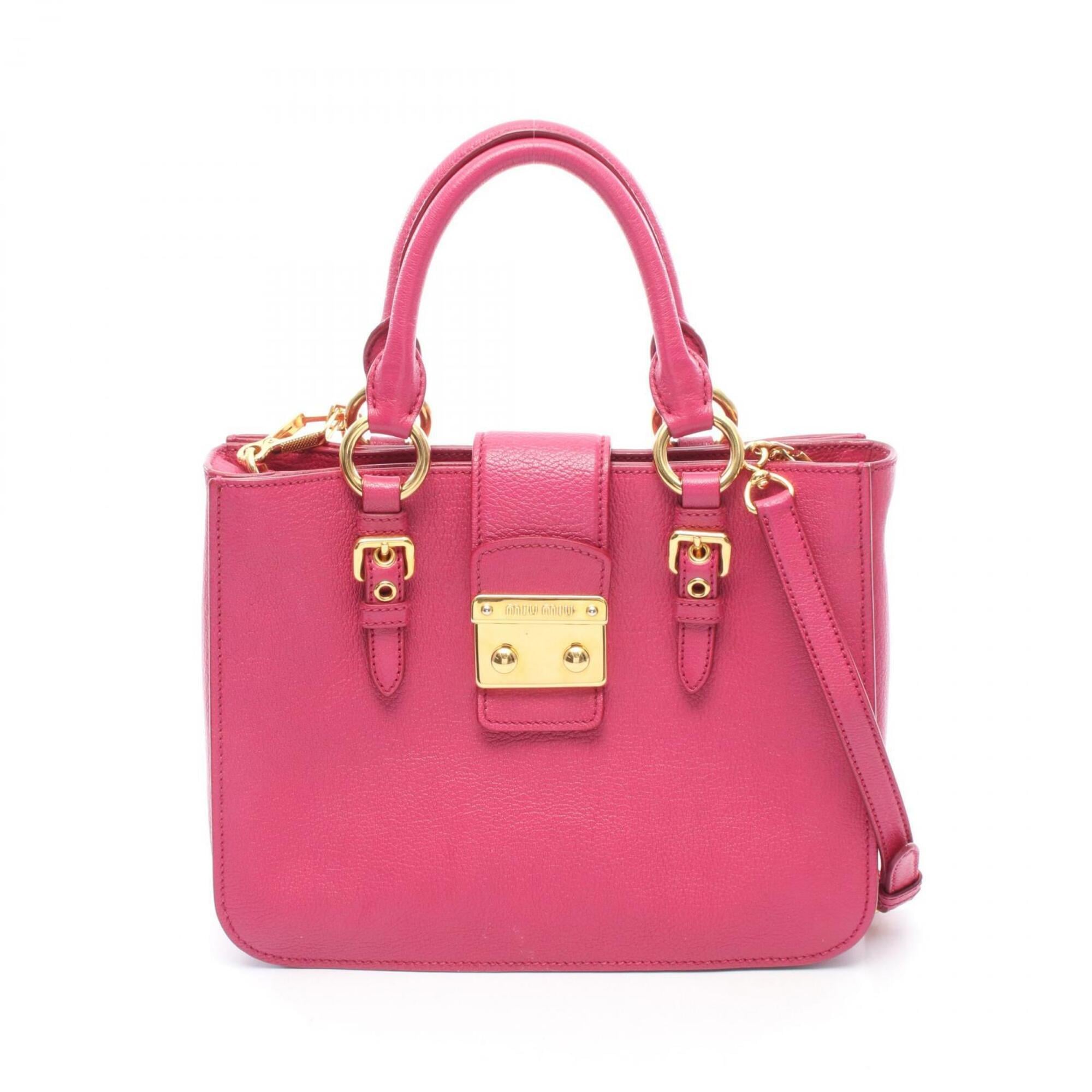 Miu Miu Pink Leather Handbag (Pre-Owned)