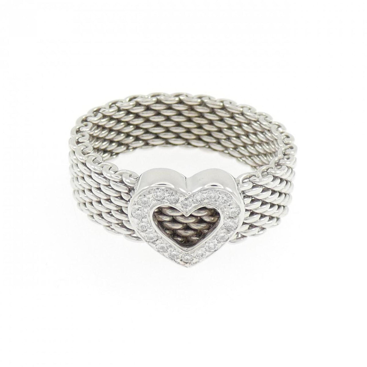 Tiffany White Gold (18K) Band Ring (Pre-Owned)