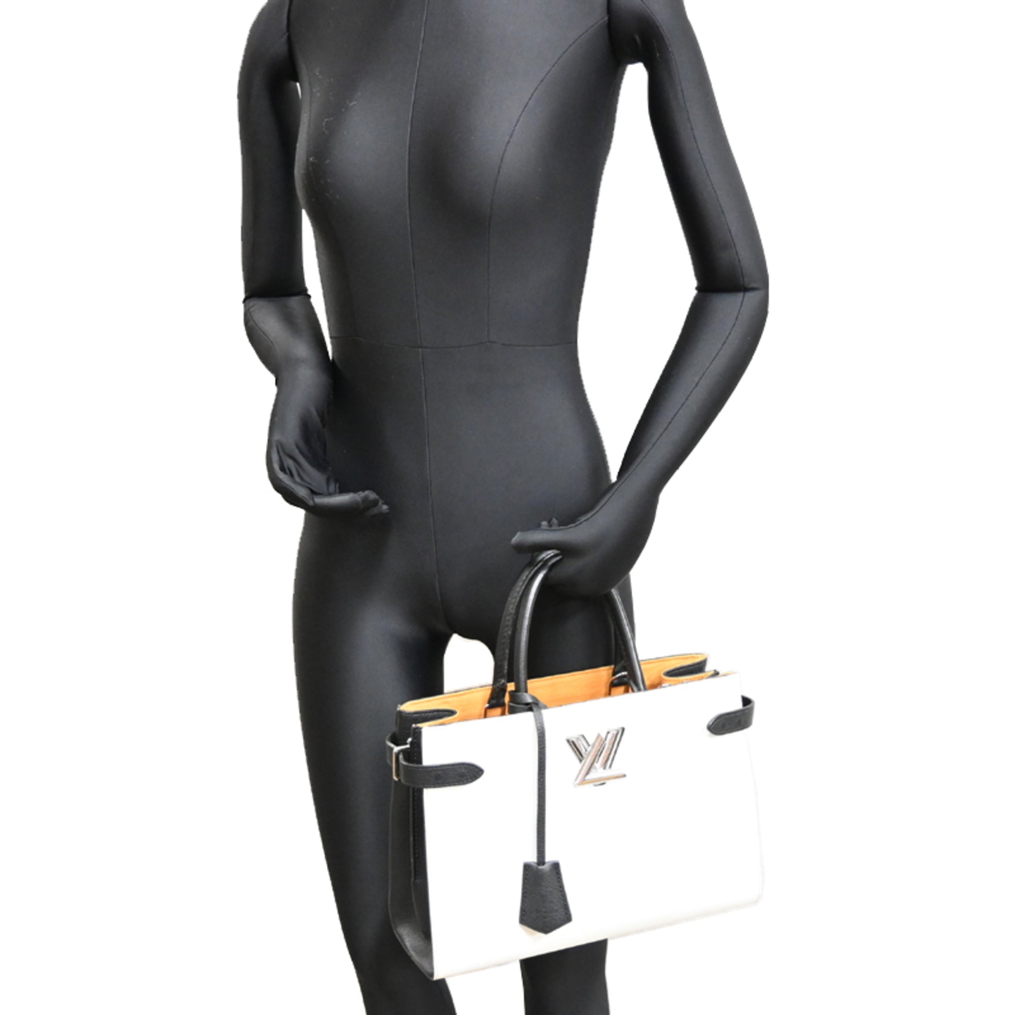 Louis Vuitton Black White Epi Leather Handbag (Pre-Owned)