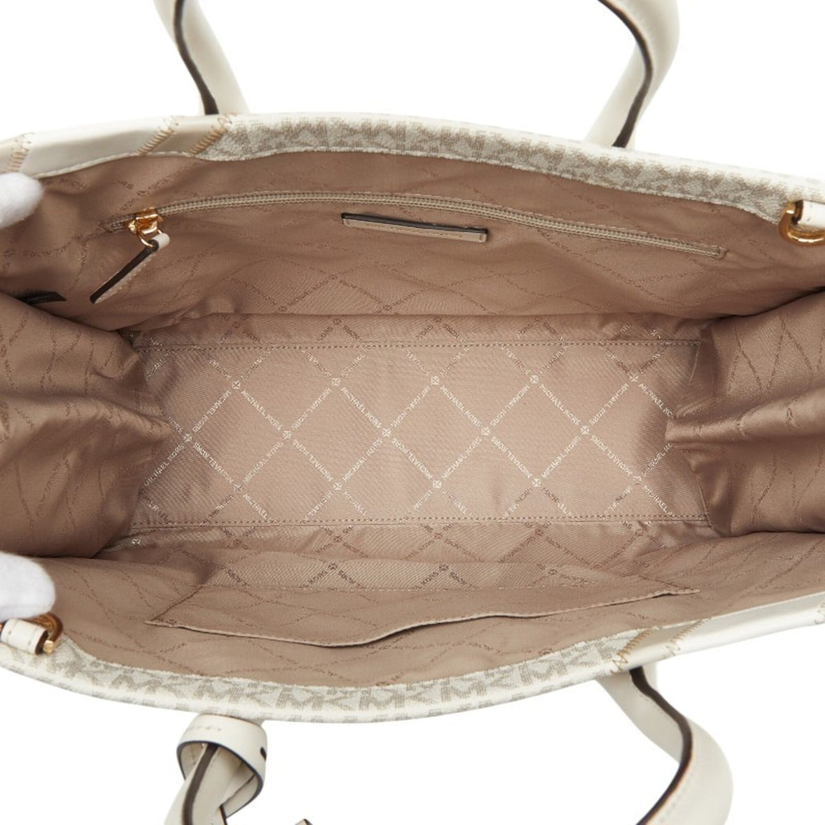 Michael Kors Beige Ivory Leather Handbag (Pre-Owned)