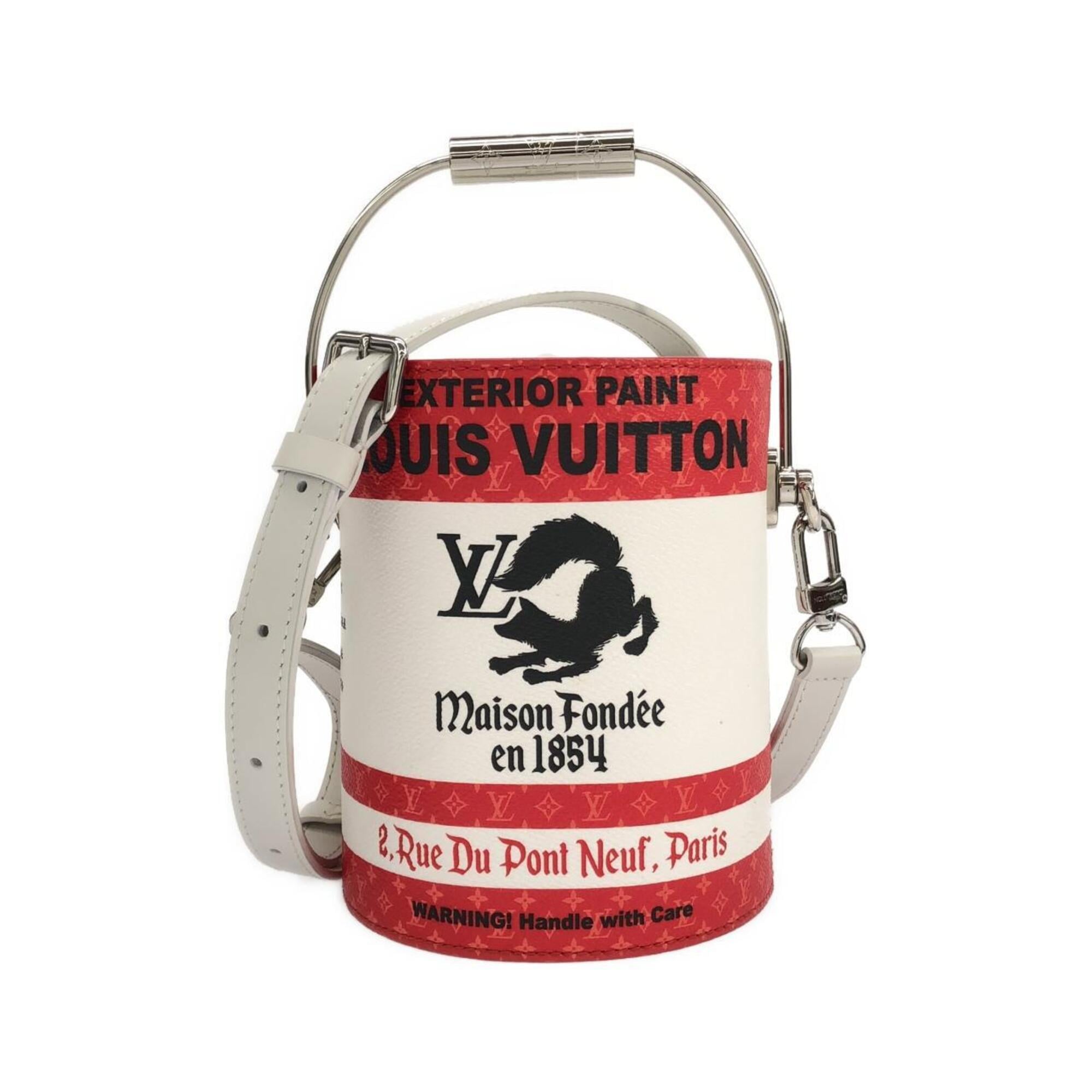 Louis Vuitton Rouge Coated Canvas Handbag (Pre-Owned)