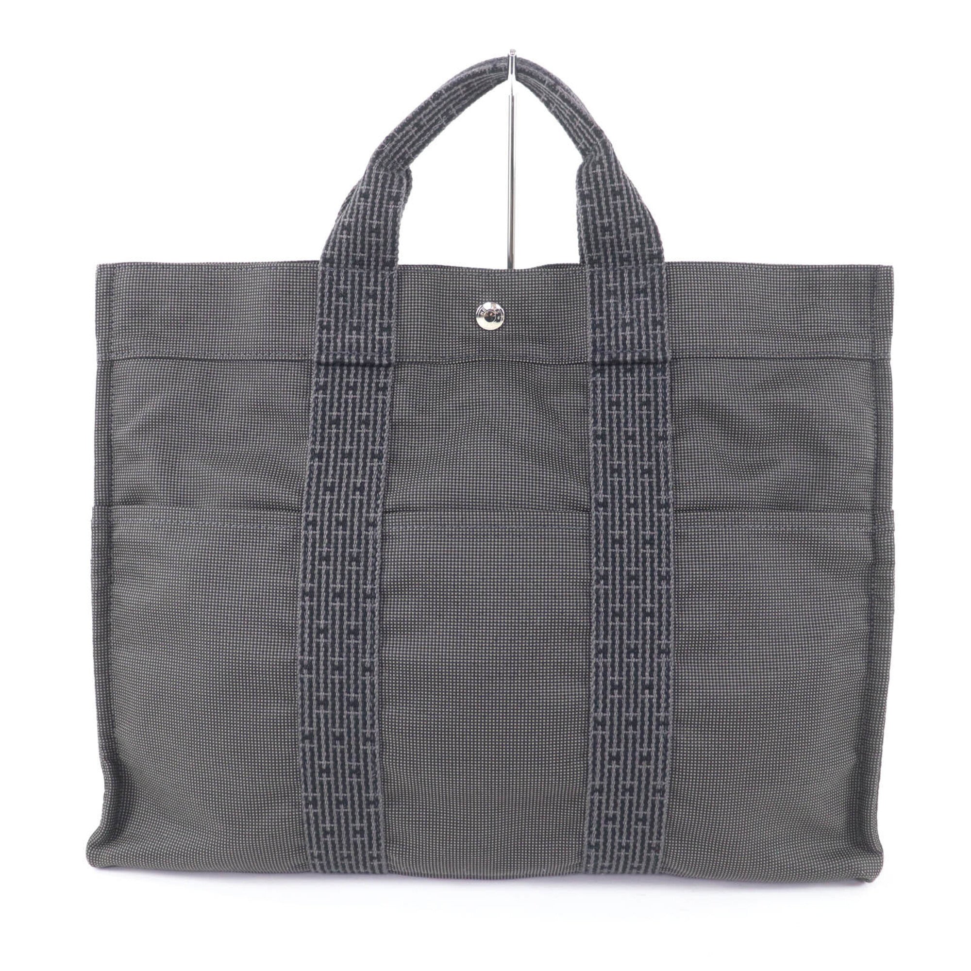 Hermes Her Line Gray Polyester Polyamide Tote Bag (Pre-Owned)