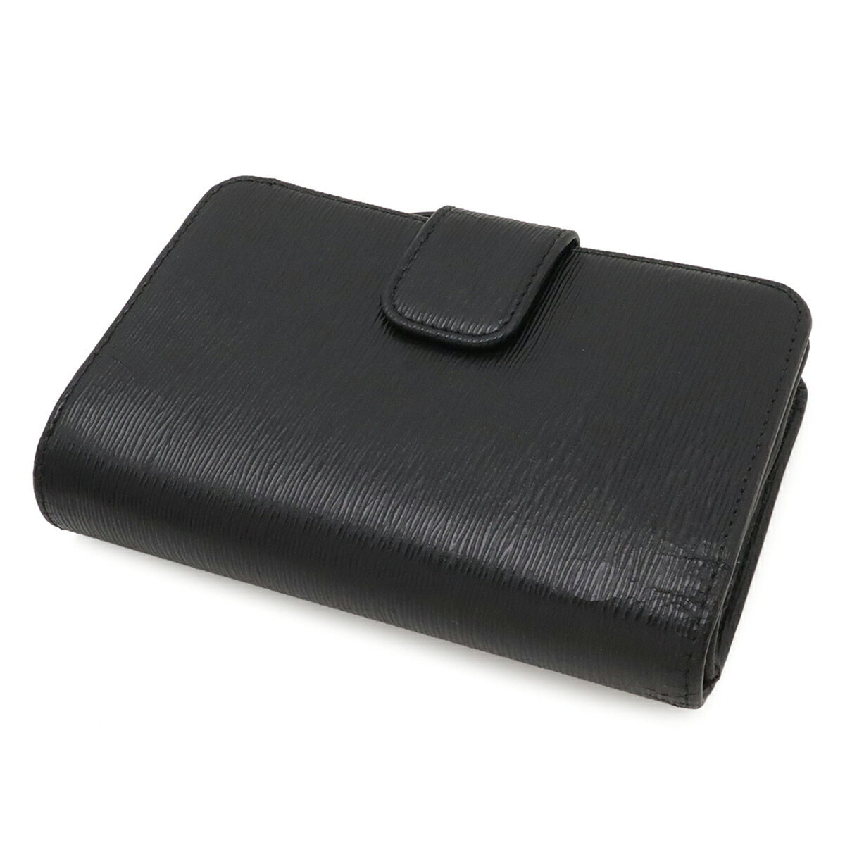 Prada Black Nero Leather Wallet (Bi-Fold) (Pre-Owned)