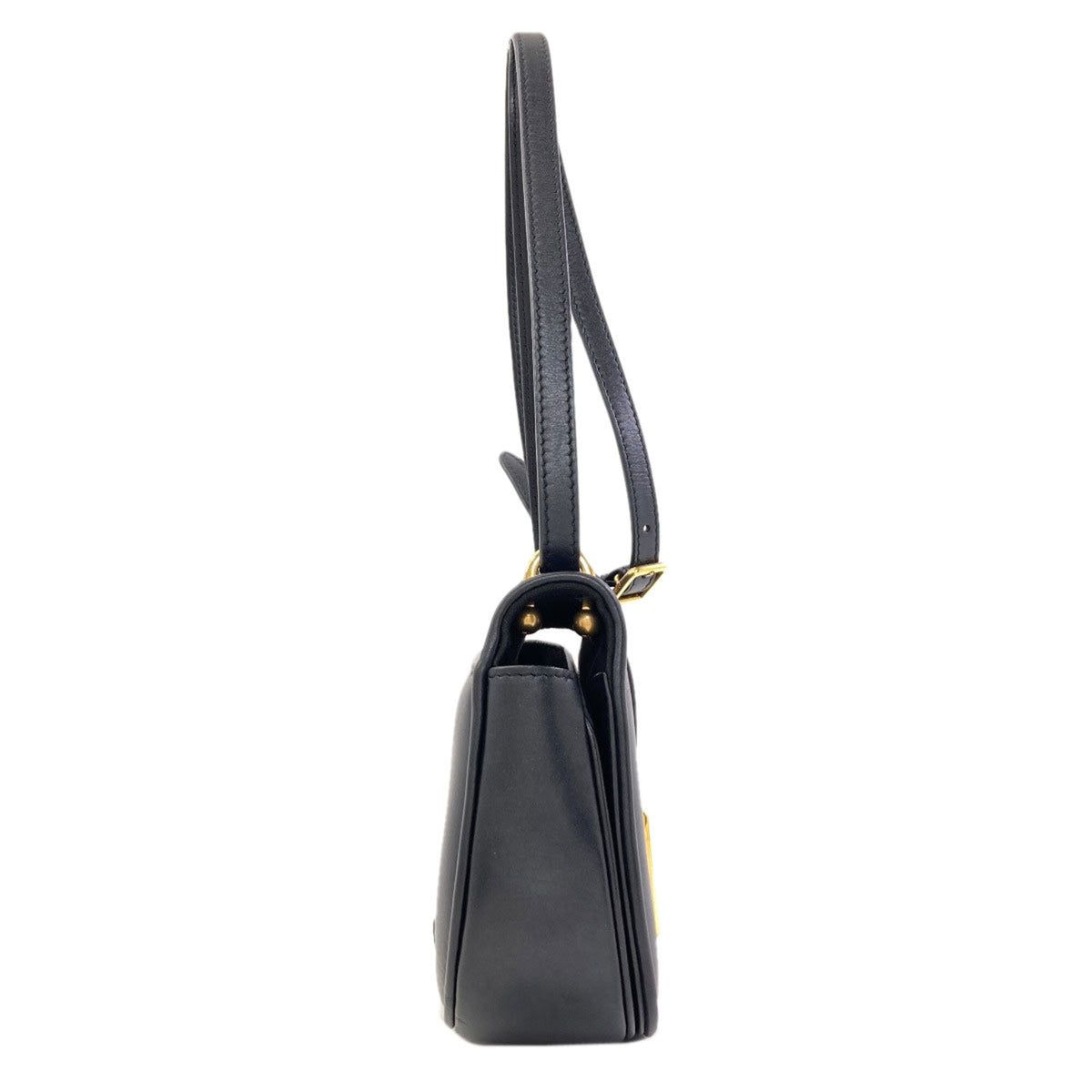 Fendi Black Leather Shoulder Bag (Pre-Owned)