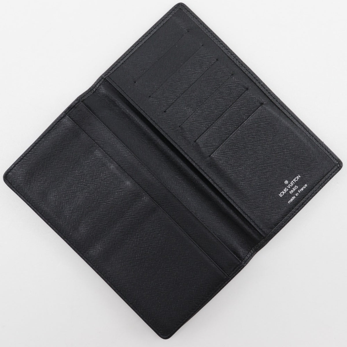 Louis Vuitton Ardoise Taiga Leather Long Bill Wallet (Bi-Fold) (Pre-Owned)