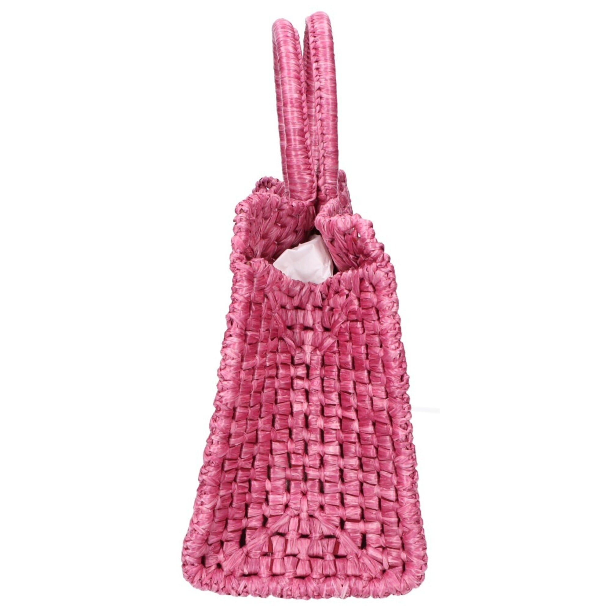 Salvatore Ferragamo Pink Raffia Handbag (Pre-Owned)