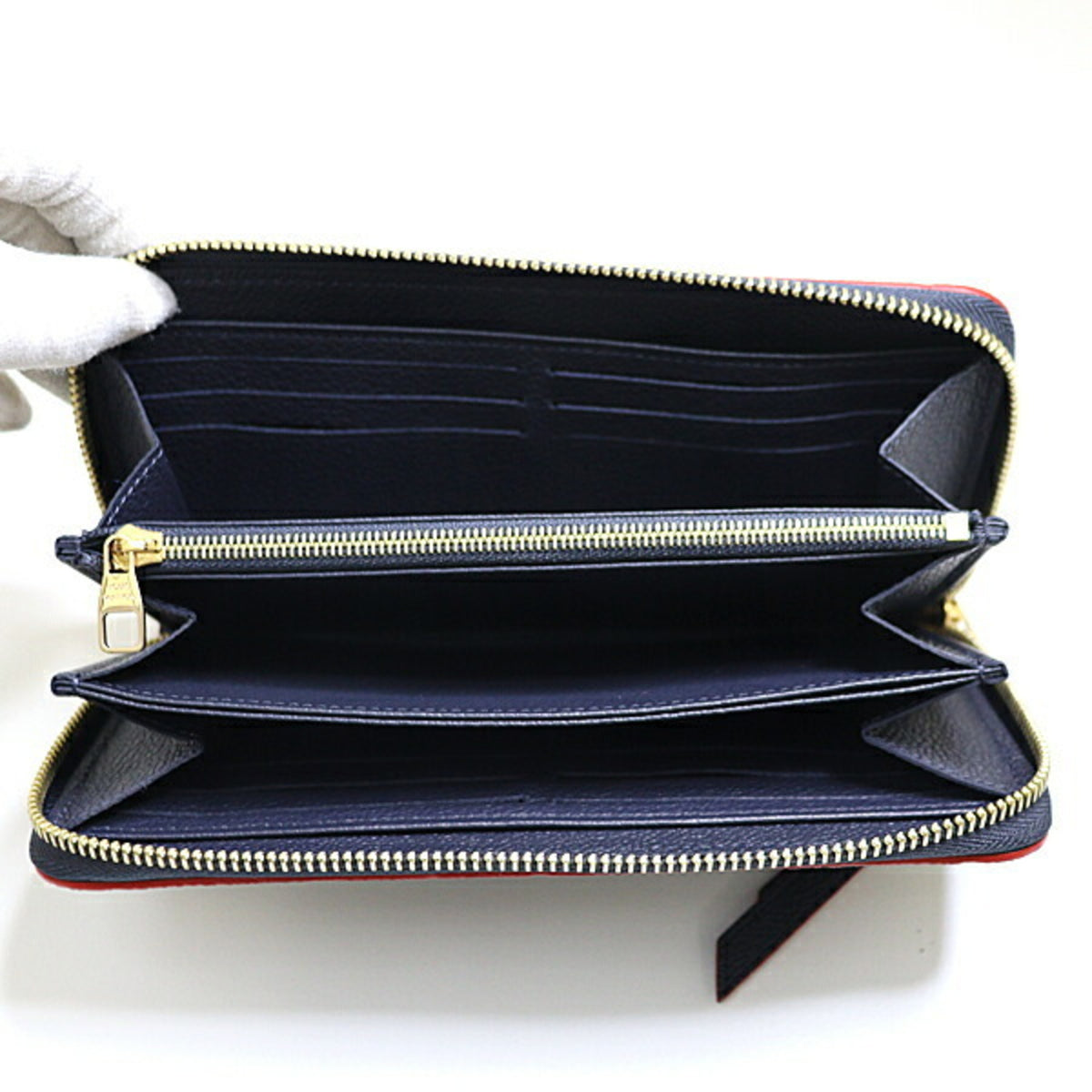 Louis Vuitton Marine Rouge Monogram Empreinte Long Wallet (Bi-Fold) (Pre-Owned)