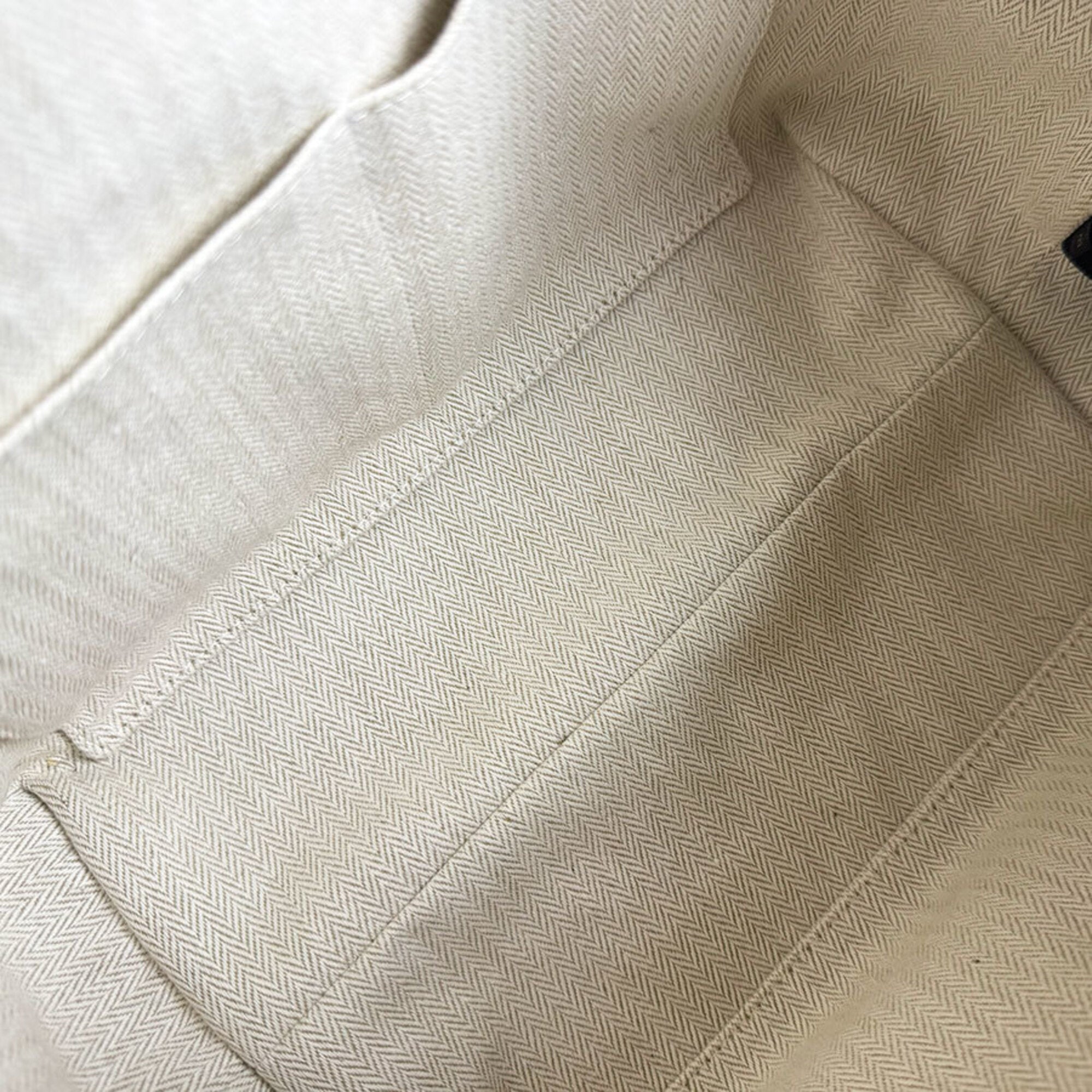Hermes Blue Green Canvas Pouch (Pre-Owned)