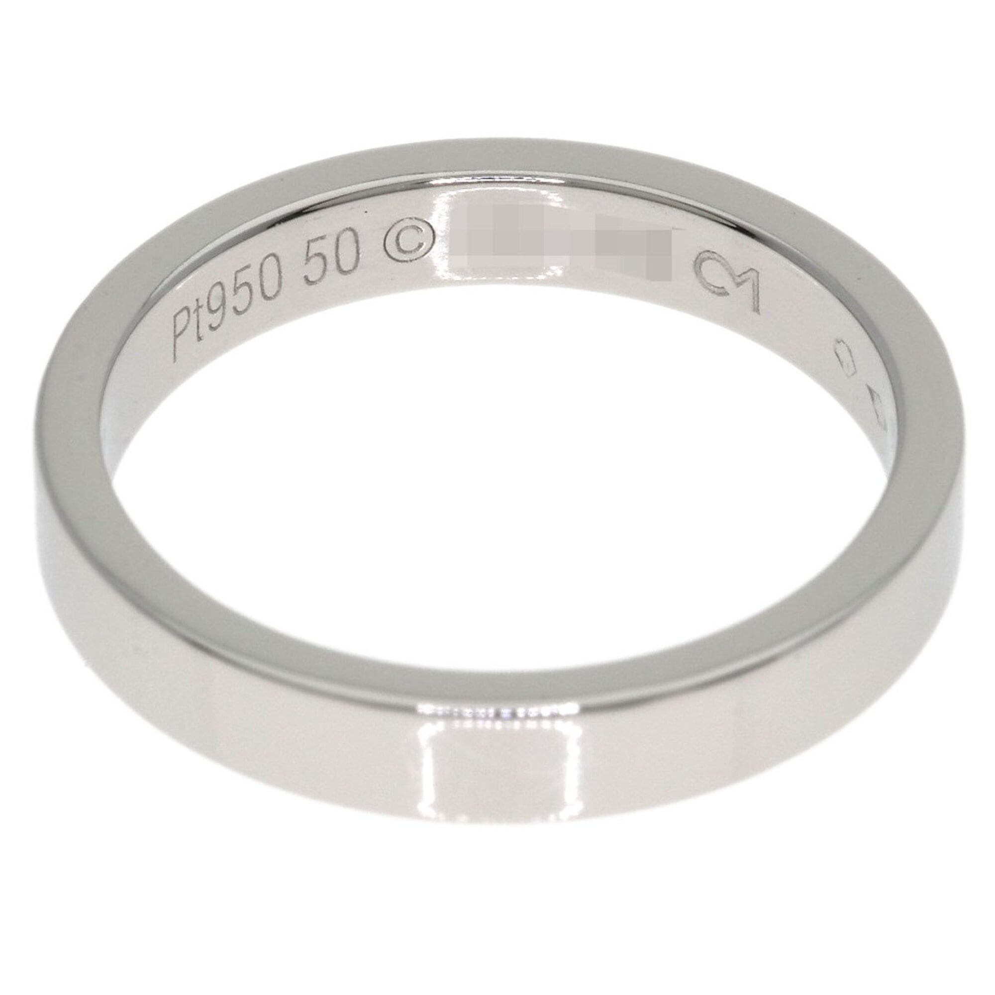 Cartier Platinum Platinum 950 Band Ring (Pre-Owned)