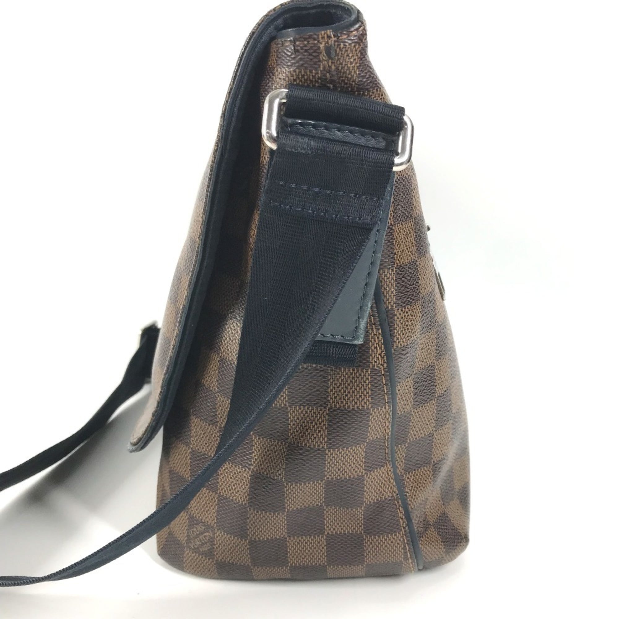 Louis Vuitton Brown Navy Damier Canvas Messenger Bag Shoulder Bag (Pre-Owned)