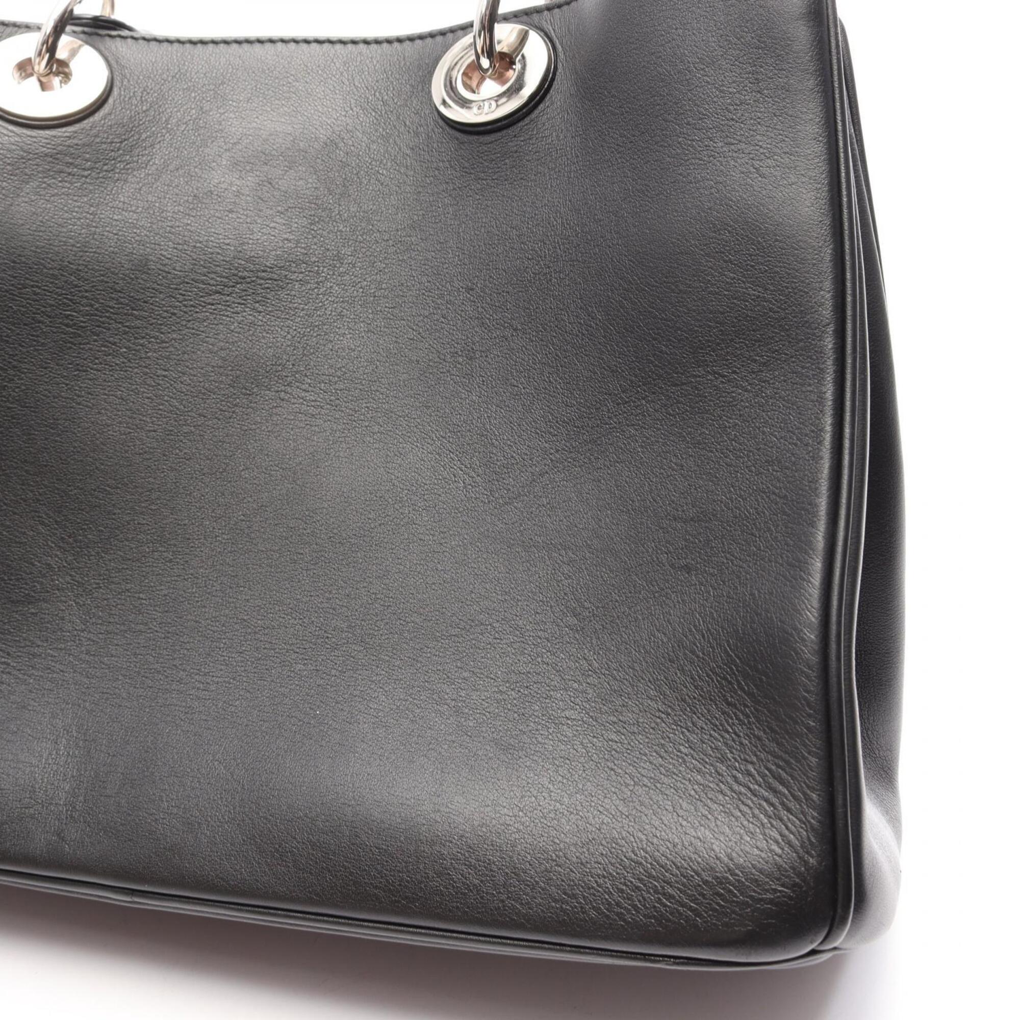 Christian Dior Black Leather Handbag Pouch (Pre-Owned)
