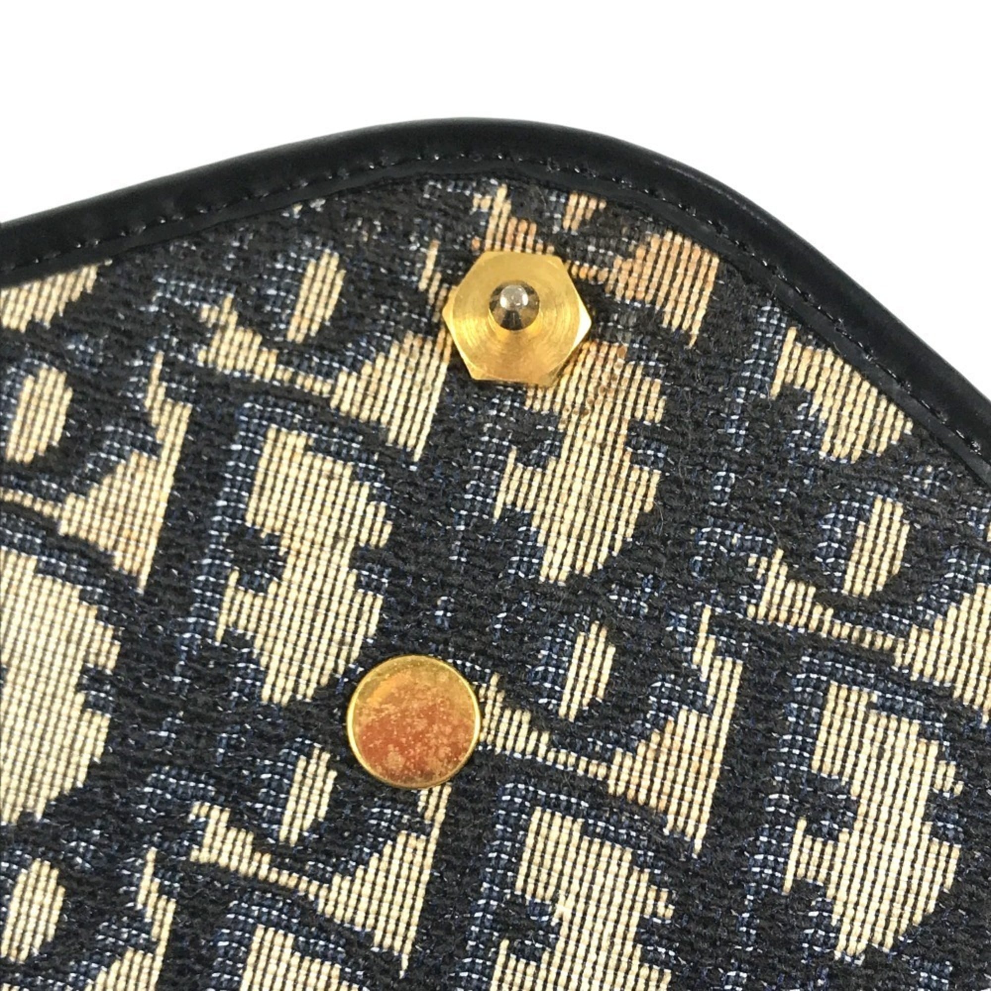 Christian Dior Navy Trotter Clutch Bag Shoulder Bag (Pre-Owned)