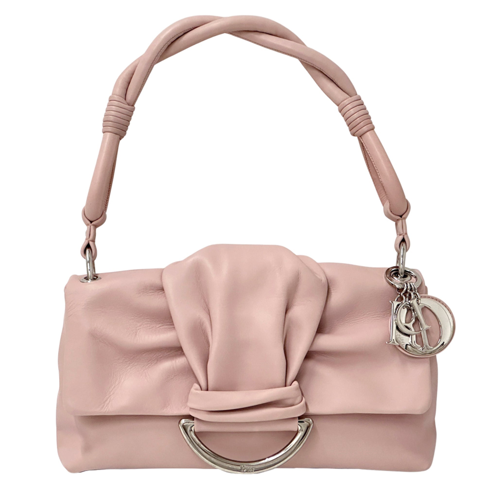 Christian Dior Pink Leather Handbag Shoulder Bag (Pre-Owned)