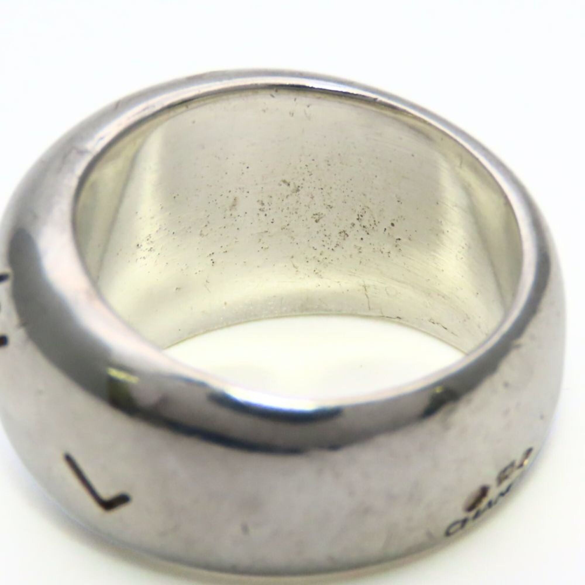 Chanel Silver Silver 925 Band Ring (Pre-Owned)