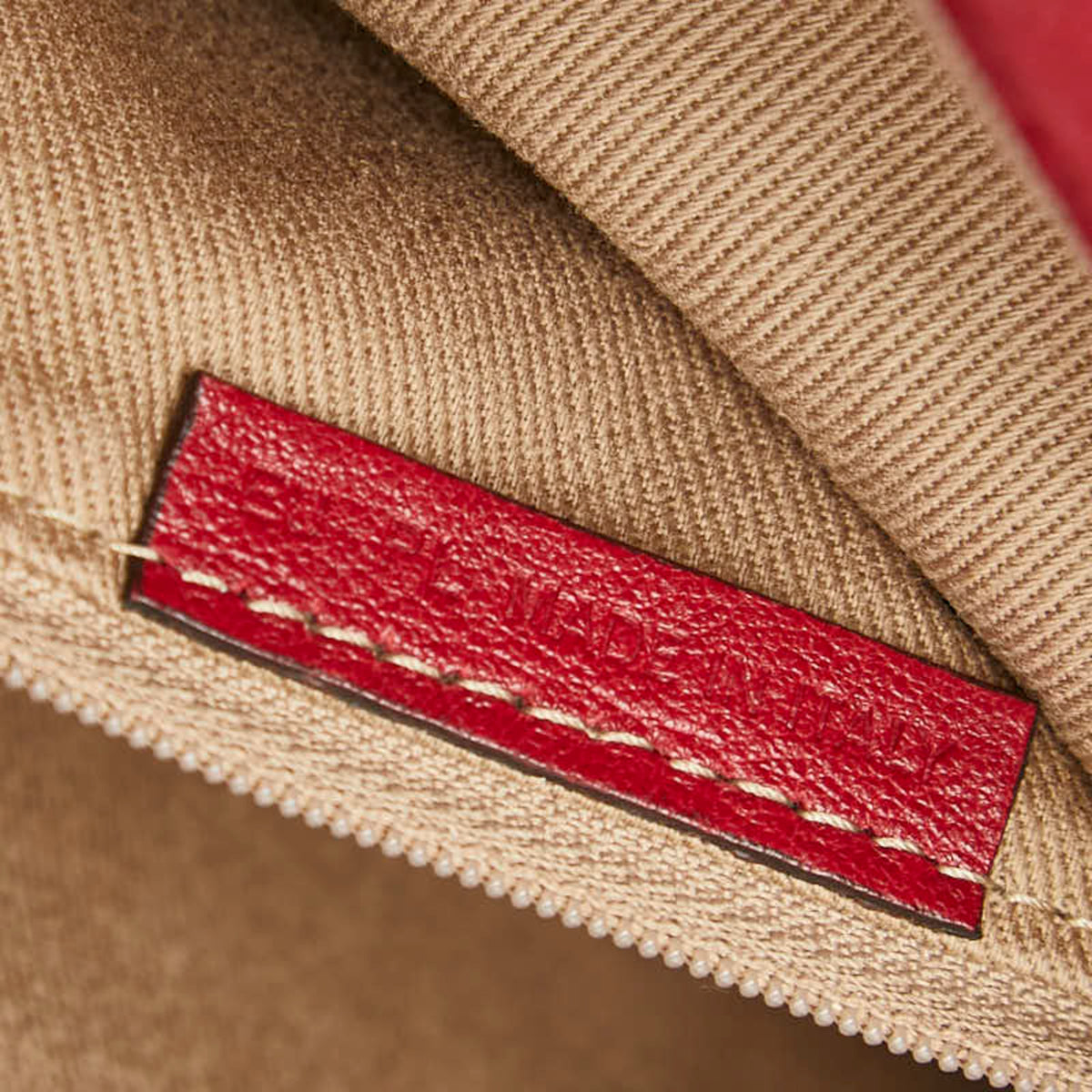 Cartier Marcello Red Color Leather Shoulder Bag (Pre-Owned)